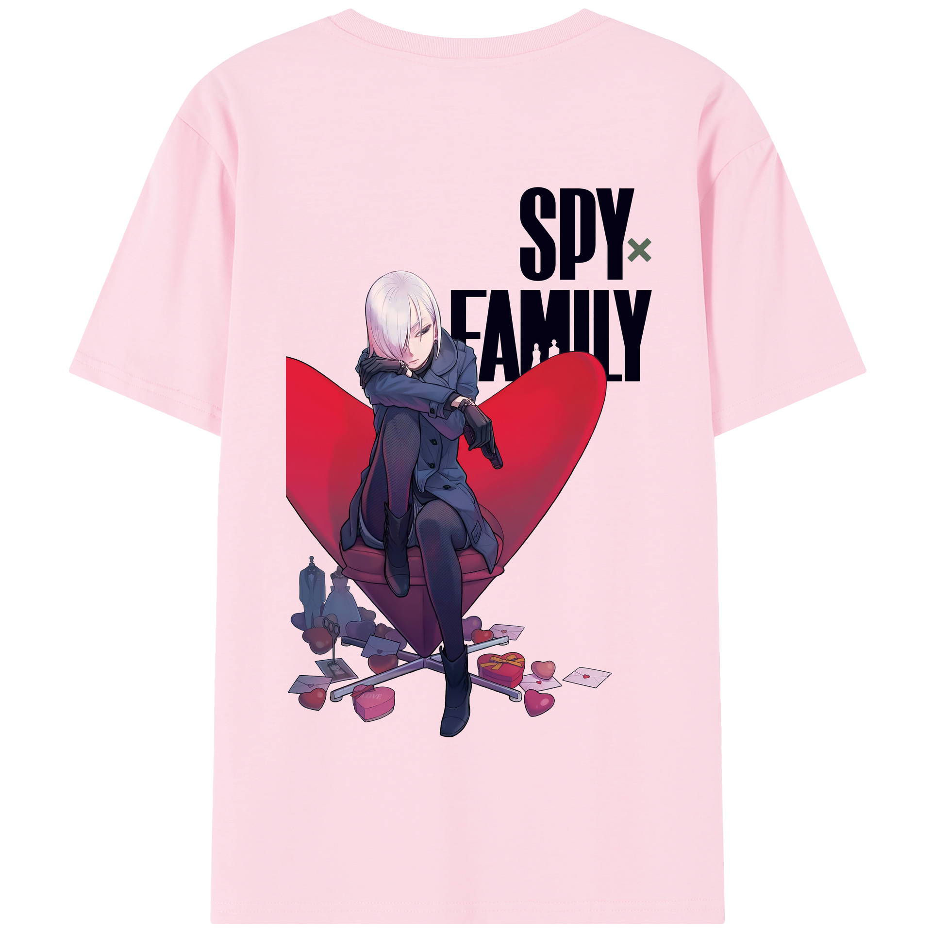 （画像用） SPY×FAMILY间谍家家酒 綿100％半袖Tシャツ（背面プリント）