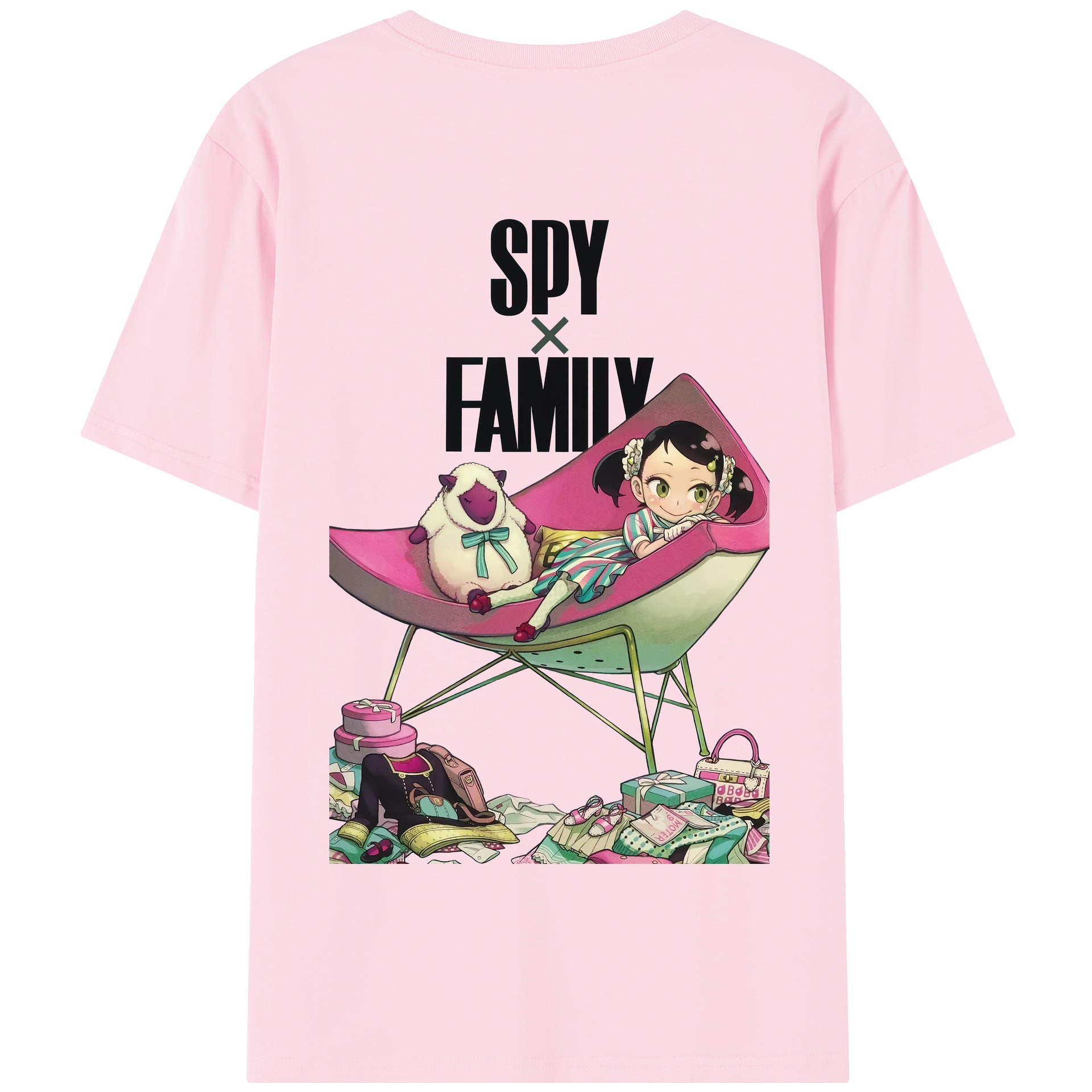 （画像用） SPY×FAMILY间谍家家酒 綿100％半袖Tシャツ（背面プリント）
