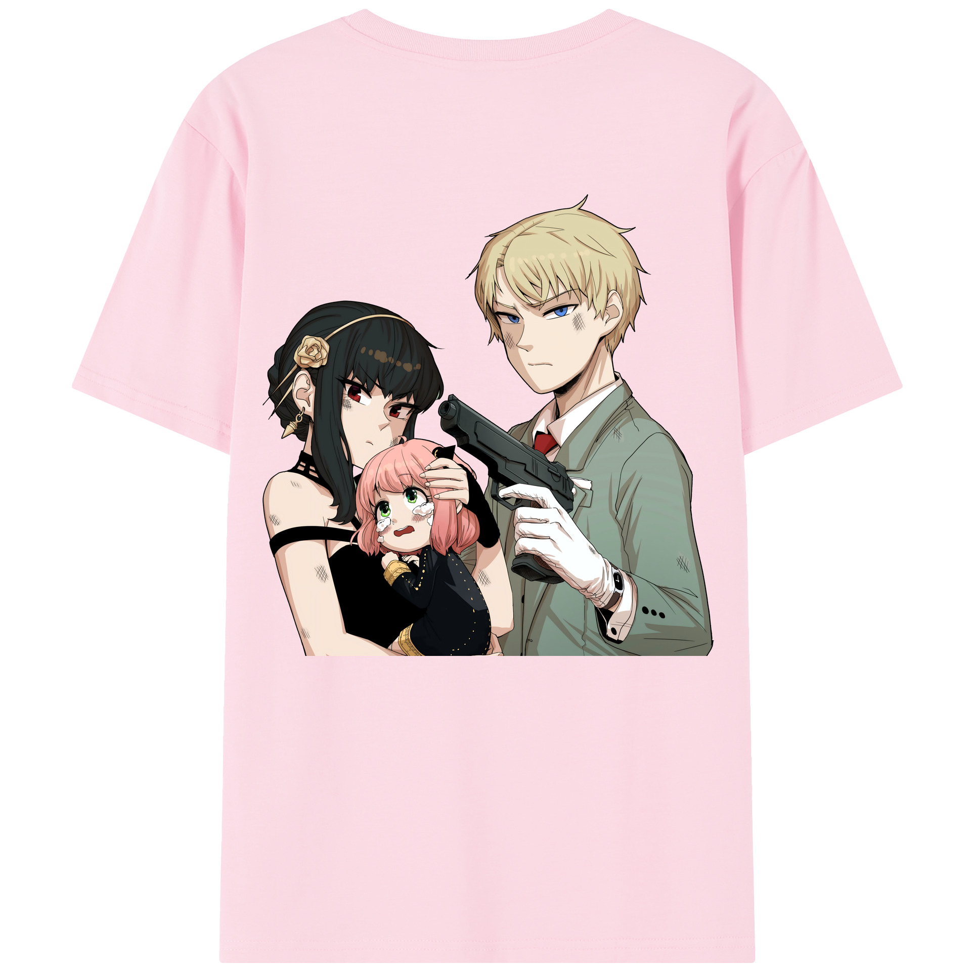 （画像用） SPY×FAMILY间谍家家酒 綿100％半袖Tシャツ（背面プリント）