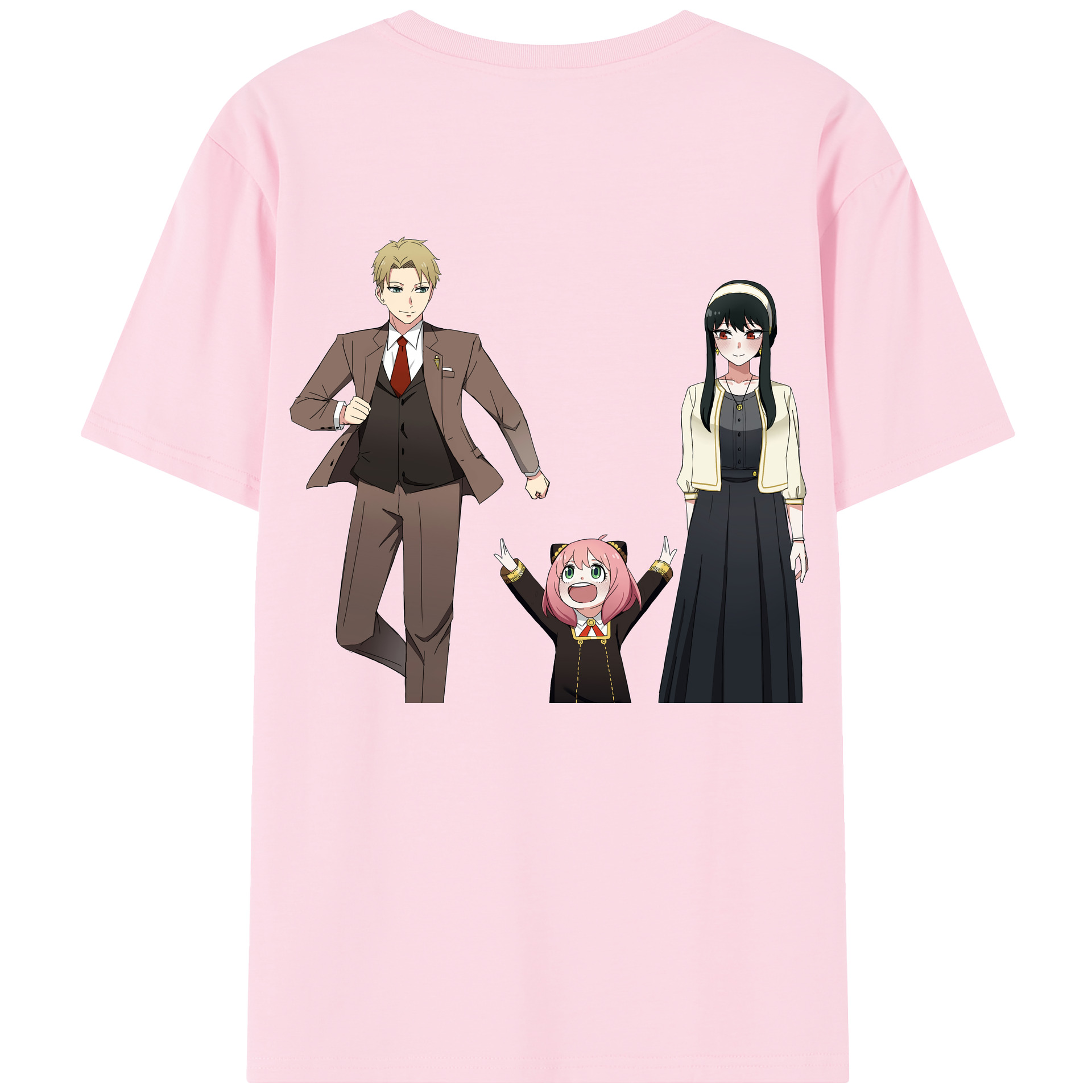 （画像用） SPY×FAMILY间谍家家酒 綿100％半袖Tシャツ（背面プリント）