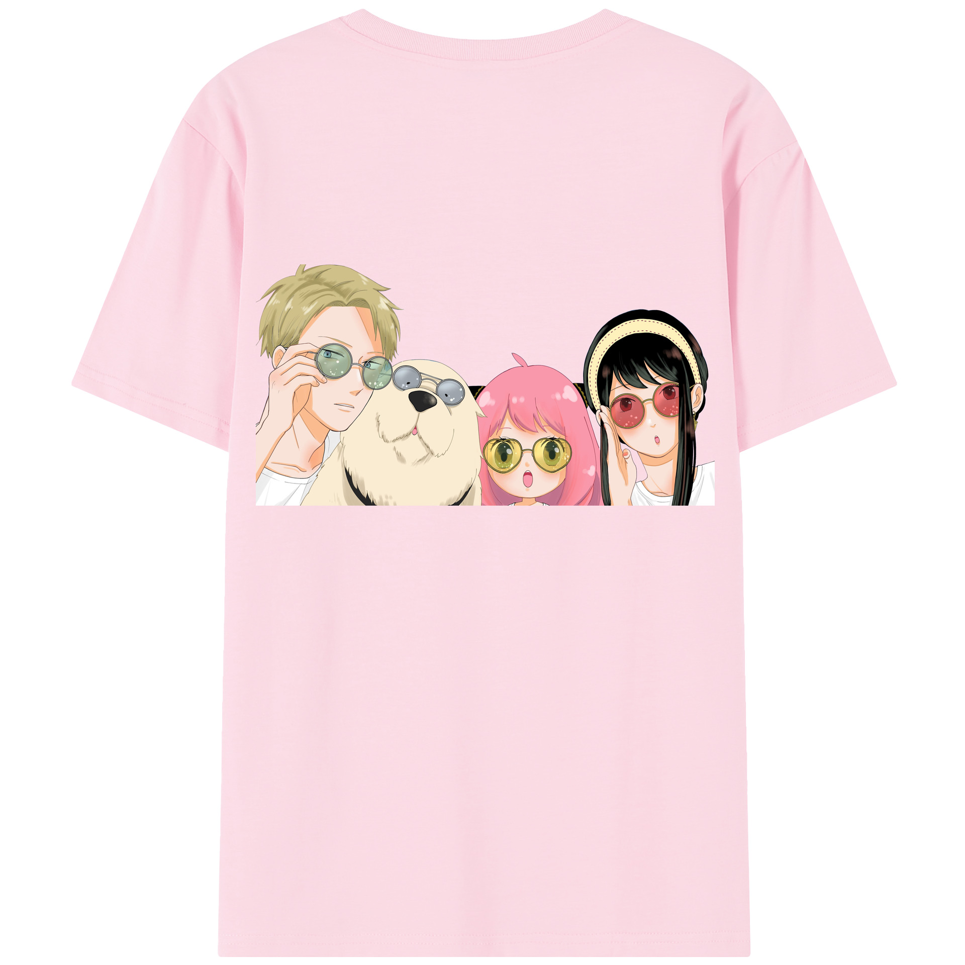 （画像用） SPY×FAMILY间谍家家酒 綿100％半袖Tシャツ（背面プリント）