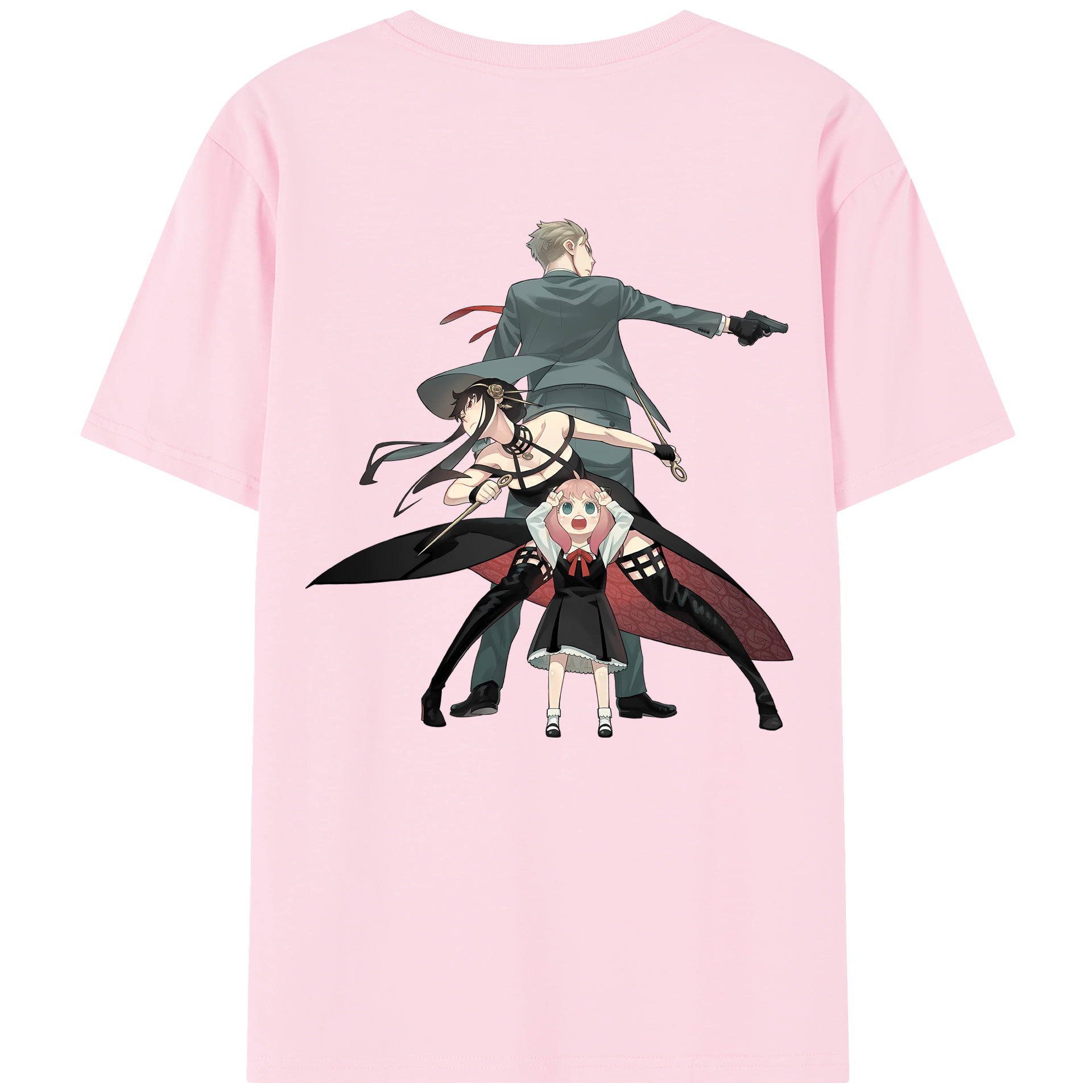 （画像用） SPY×FAMILY间谍家家酒 綿100％半袖Tシャツ（背面プリント）