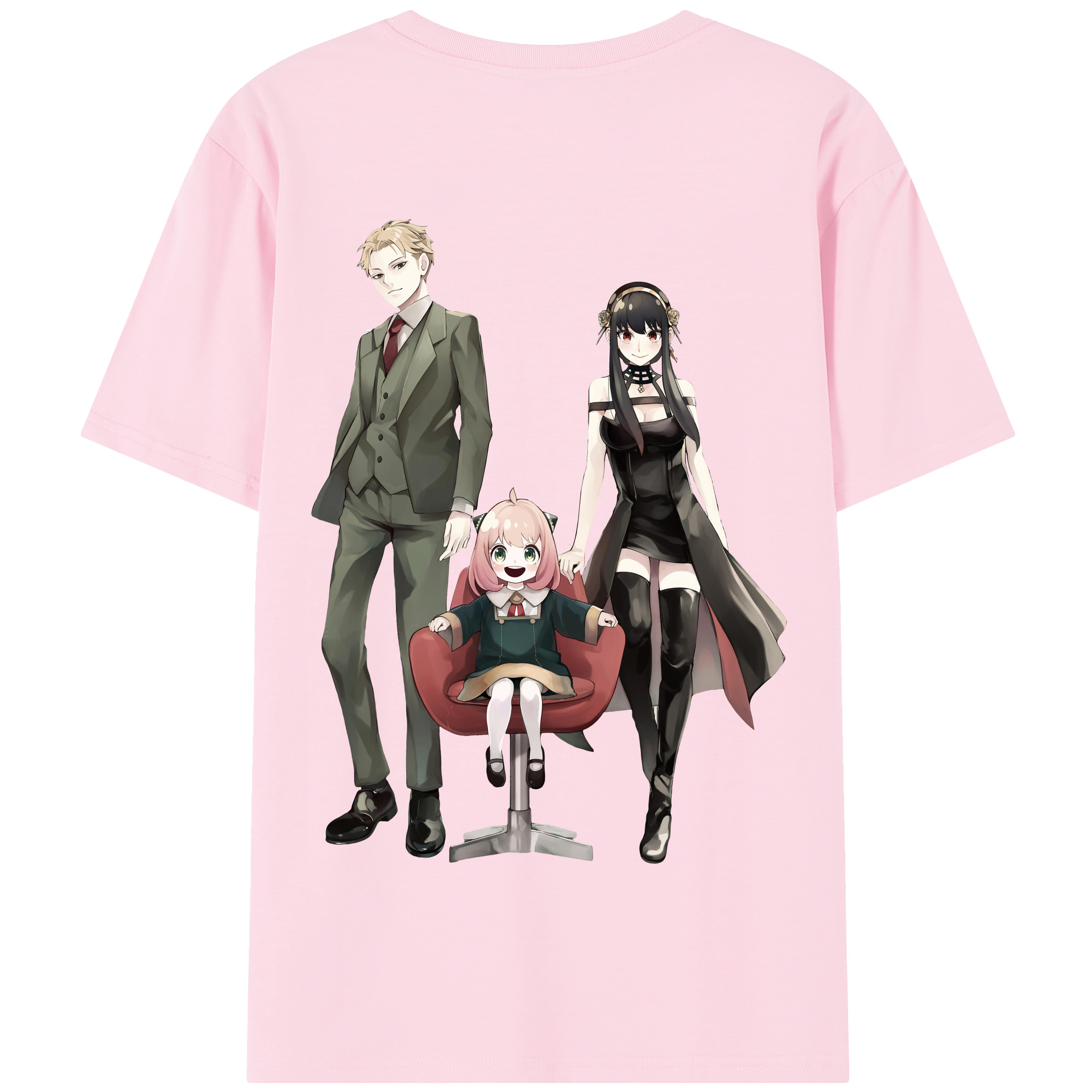 （画像用） SPY×FAMILY间谍家家酒 綿100％半袖Tシャツ（背面プリント）
