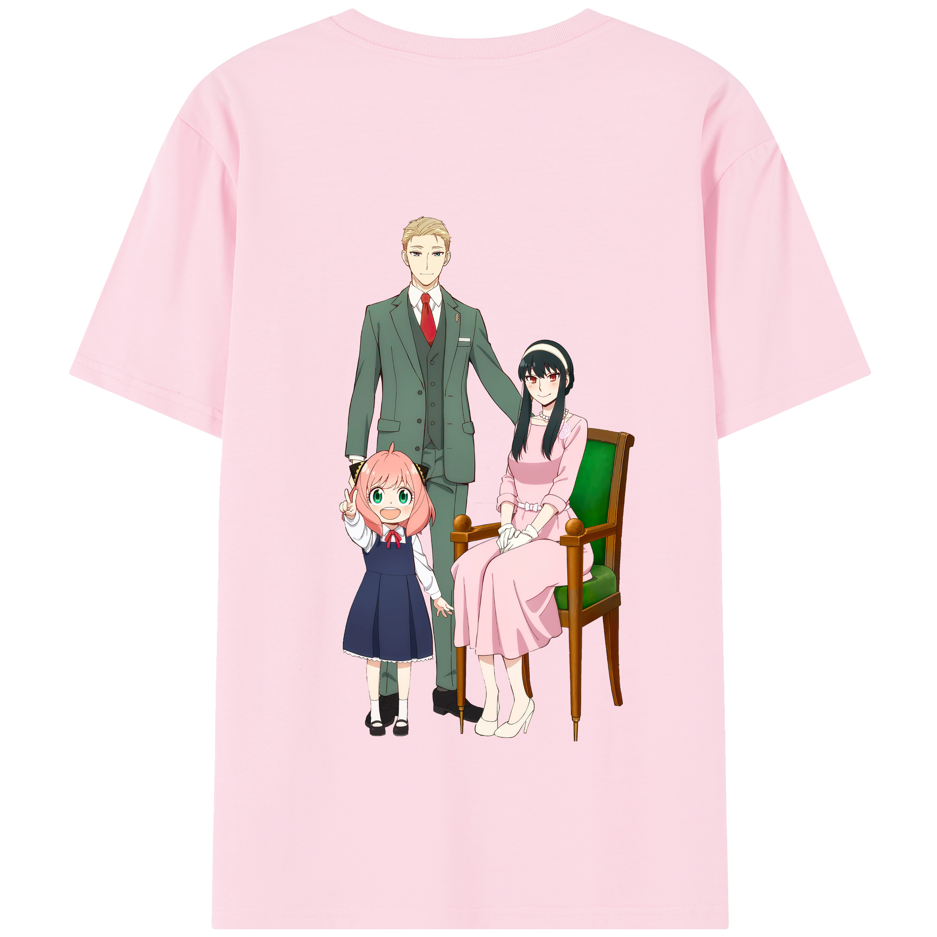 （画像用） SPY×FAMILY间谍家家酒 綿100％半袖Tシャツ（背面プリント）