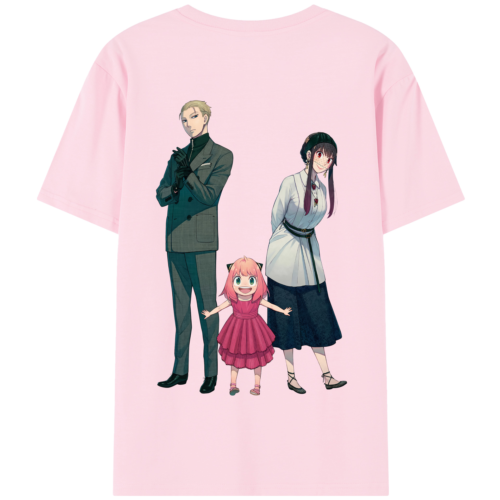 （画像用） SPY×FAMILY间谍家家酒 綿100％半袖Tシャツ（背面プリント）