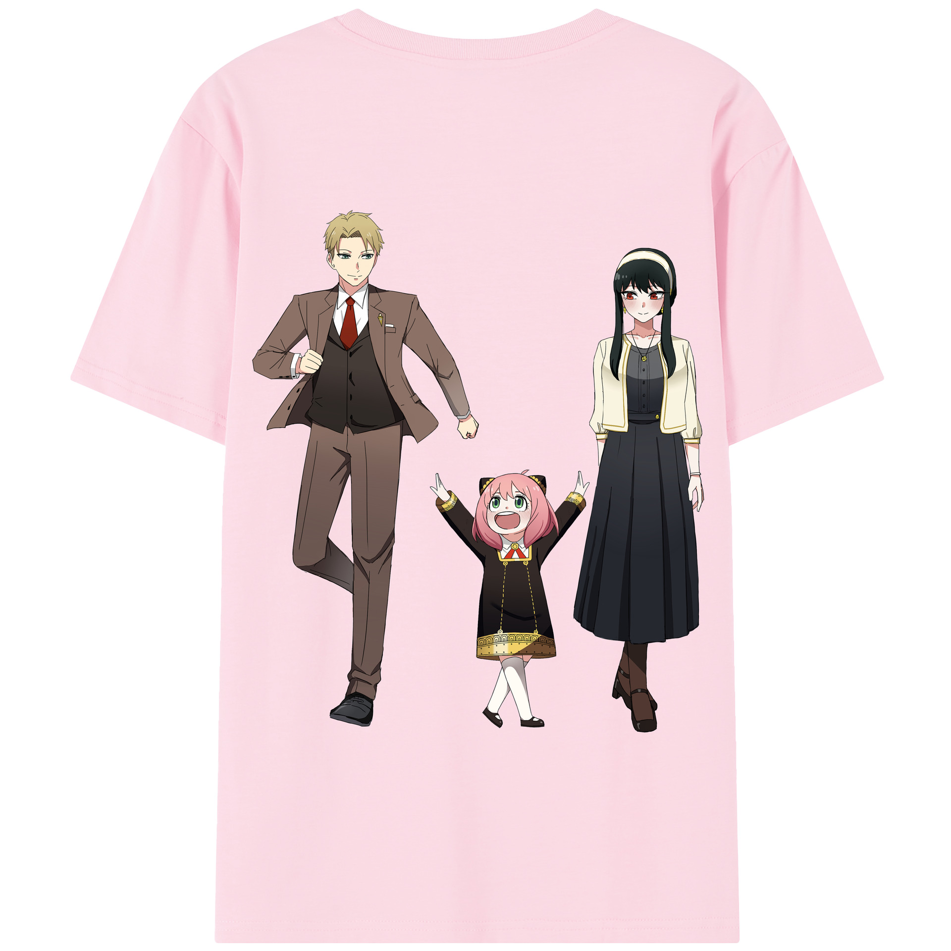 （画像用） SPY×FAMILY间谍家家酒 綿100％半袖Tシャツ（背面プリント）
