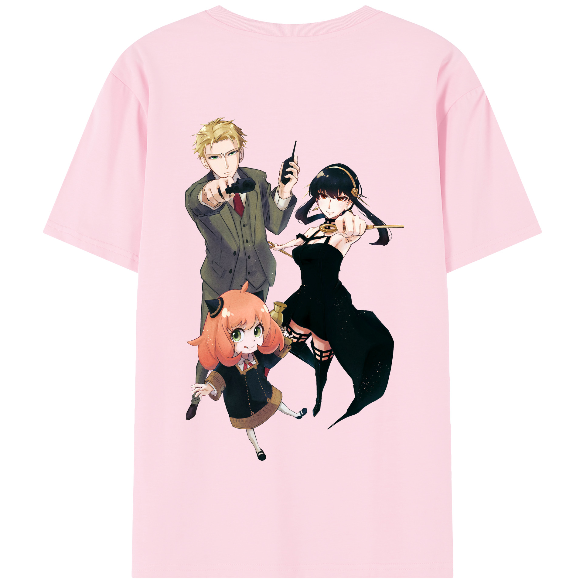 （画像用） SPY×FAMILY间谍家家酒 綿100％半袖Tシャツ（背面プリント）