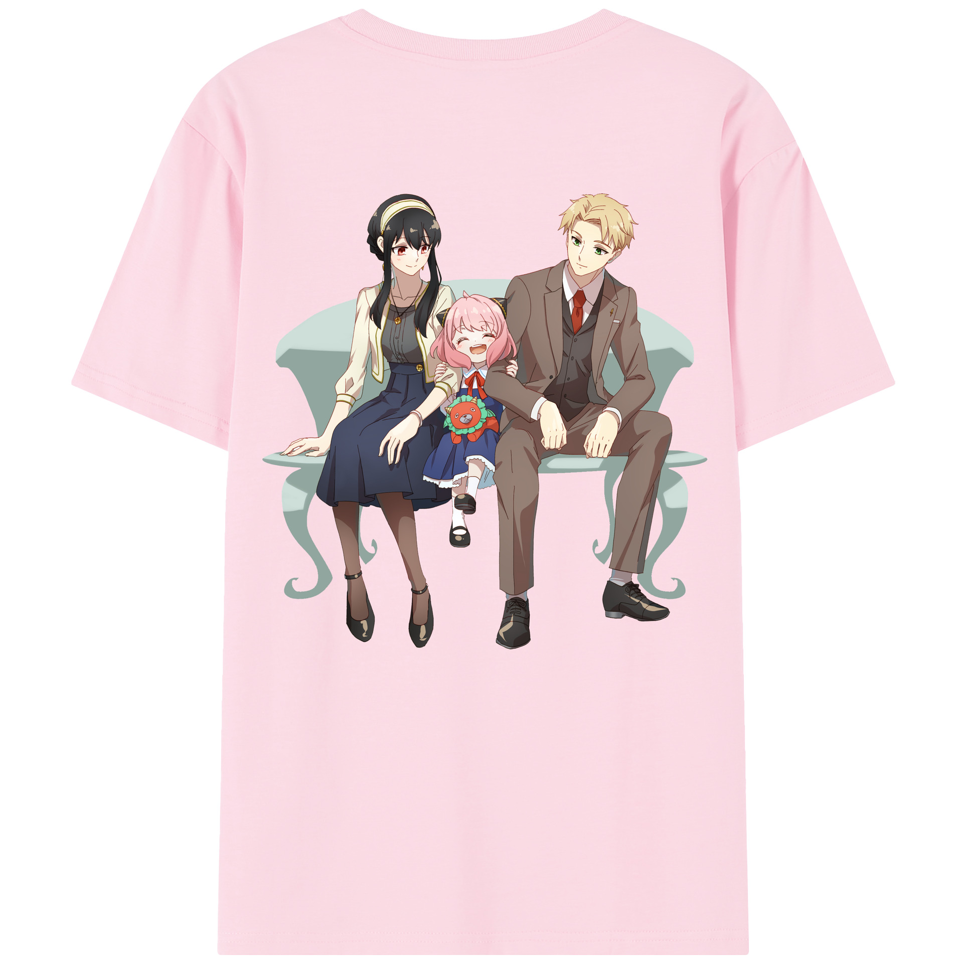 （画像用） SPY×FAMILY间谍家家酒 綿100％半袖Tシャツ（背面プリント）