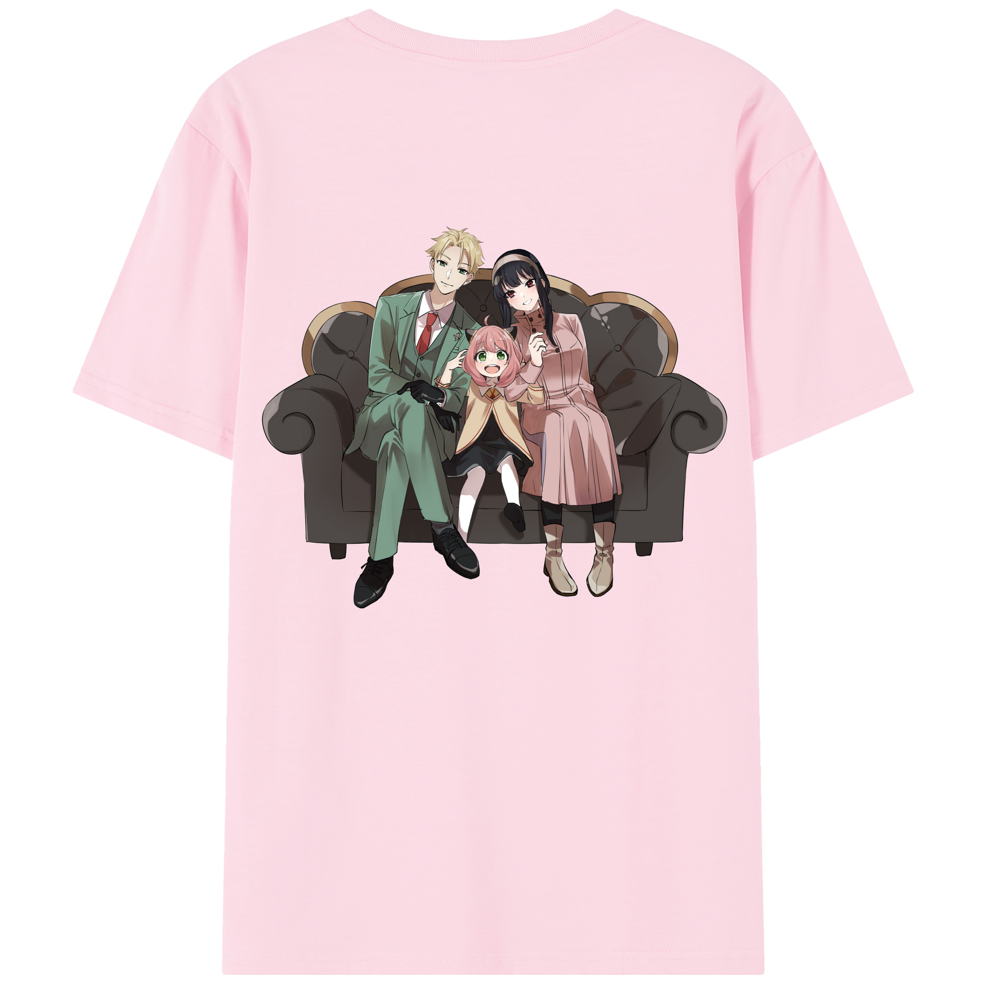 （画像用） SPY×FAMILY间谍家家酒 綿100％半袖Tシャツ（背面プリント）