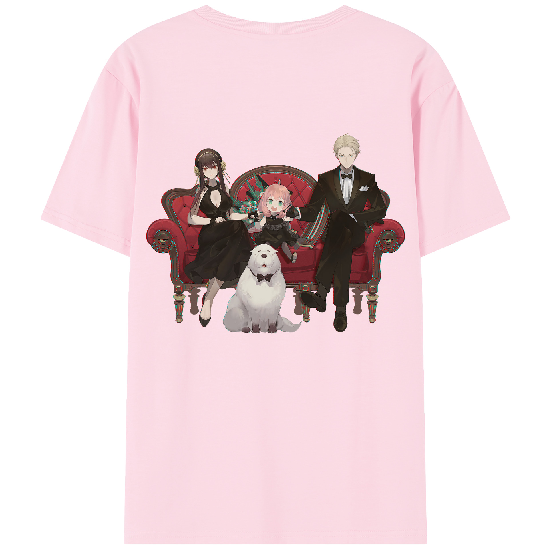 （画像用） SPY×FAMILY间谍家家酒 綿100％半袖Tシャツ（背面プリント）