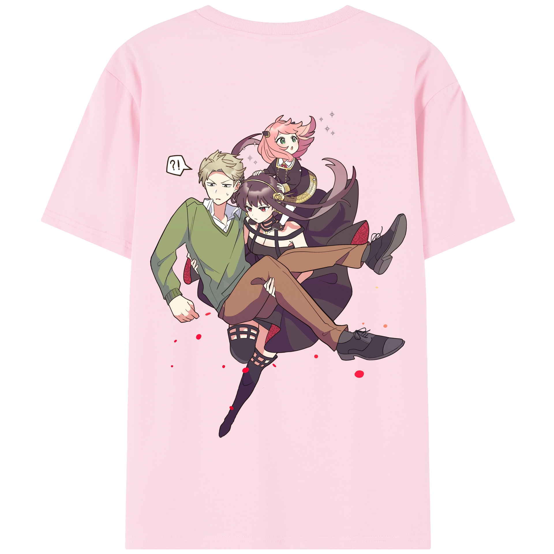 （画像用） SPY×FAMILY间谍家家酒 綿100％半袖Tシャツ（背面プリント）