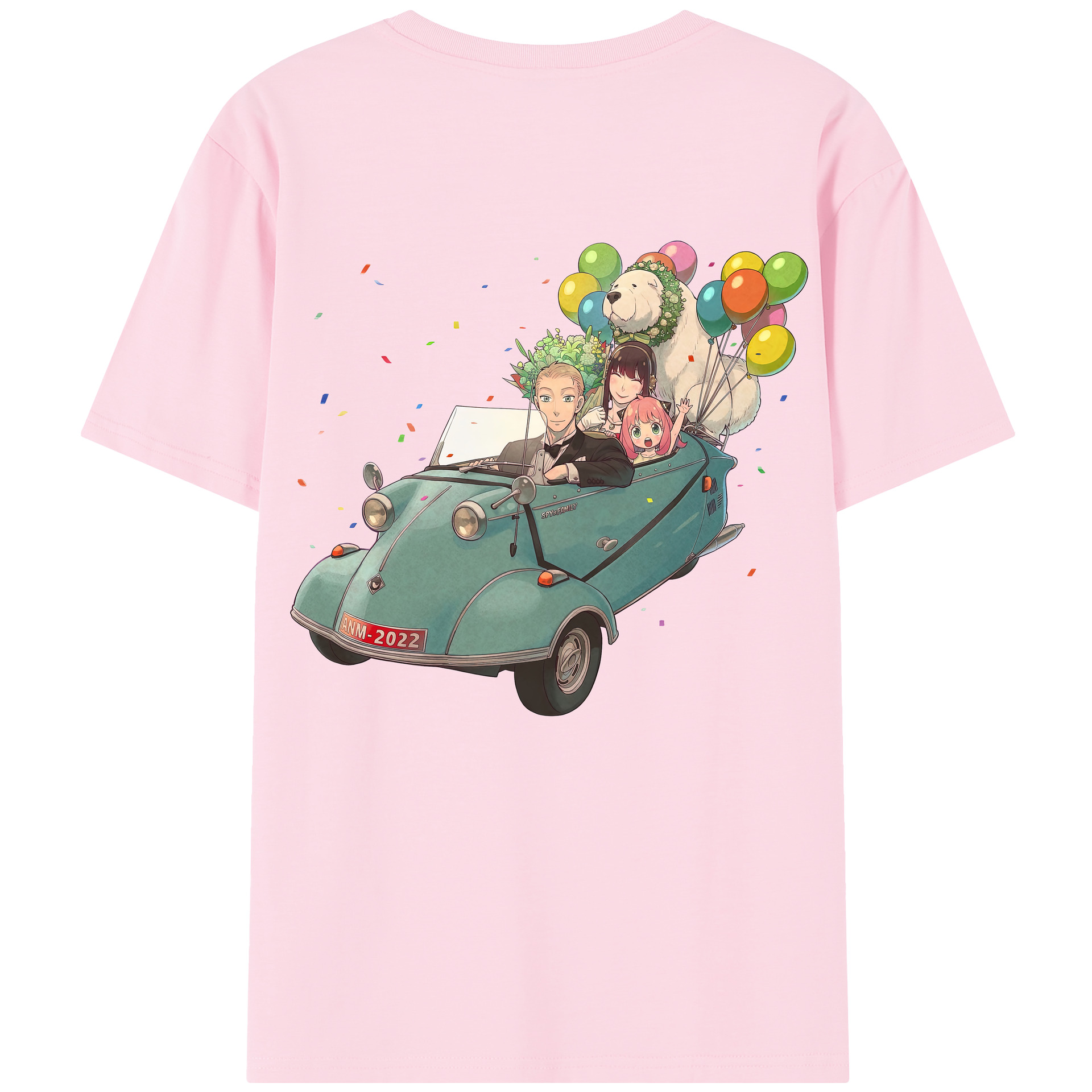 （画像用） SPY×FAMILY间谍家家酒 綿100％半袖Tシャツ（背面プリント）
