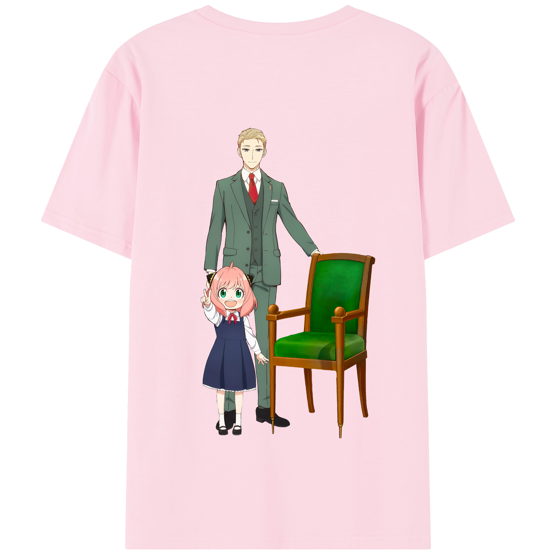 （画像用） SPY×FAMILY间谍家家酒 綿100％半袖Tシャツ（背面プリント）