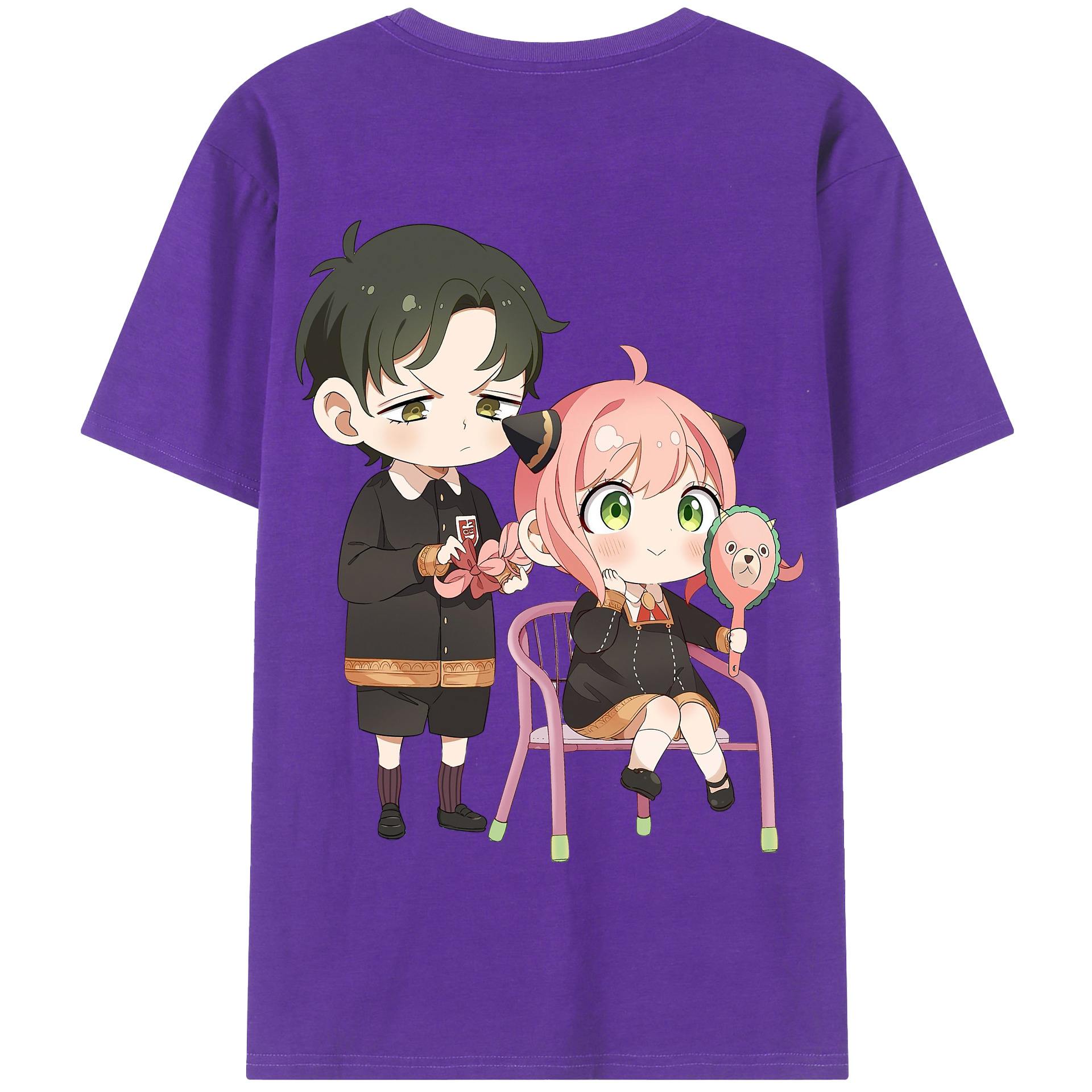 （画像用） SPY×FAMILY间谍家家酒 綿100％半袖Tシャツ（背面プリント）