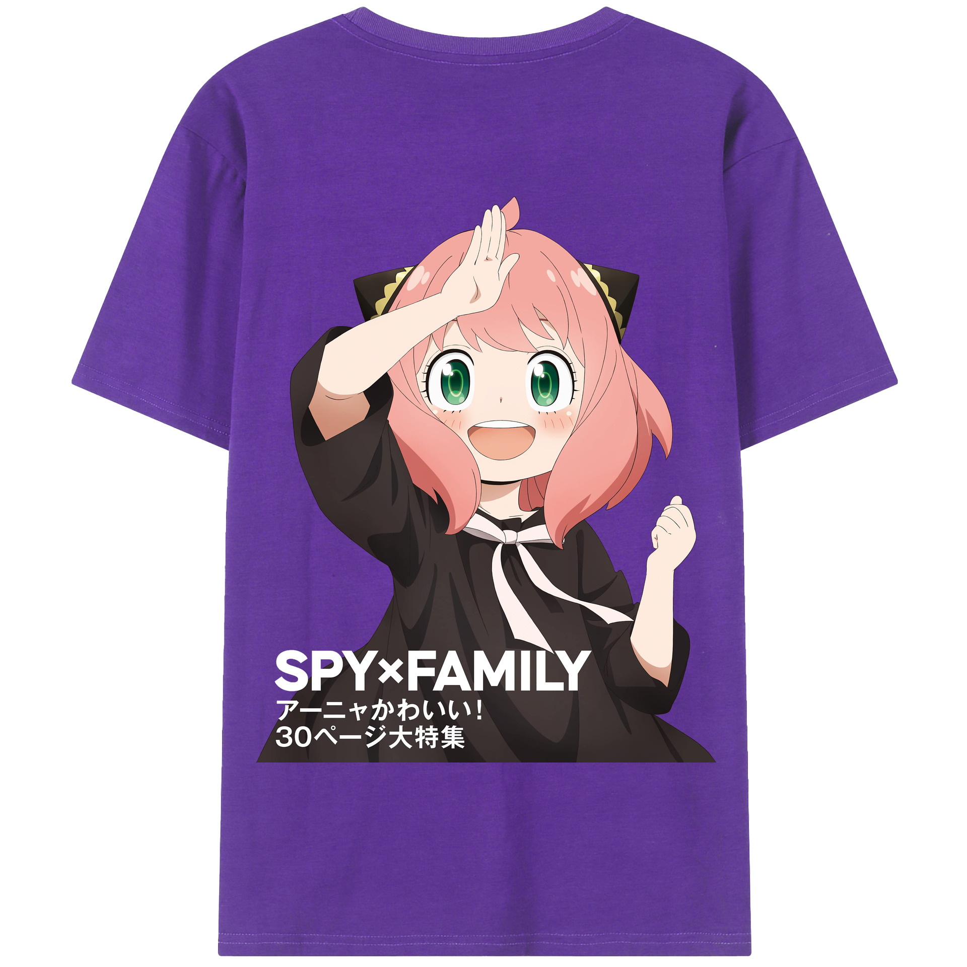 （画像用） SPY×FAMILY间谍家家酒 綿100％半袖Tシャツ（背面プリント）