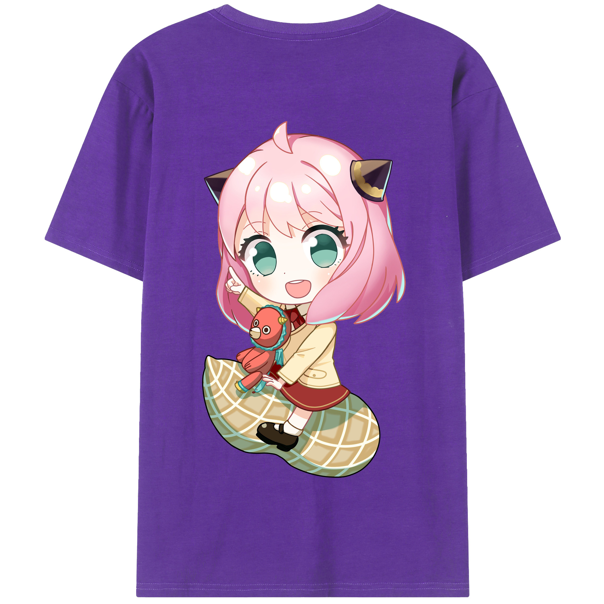 （画像用） SPY×FAMILY间谍家家酒 綿100％半袖Tシャツ（背面プリント）