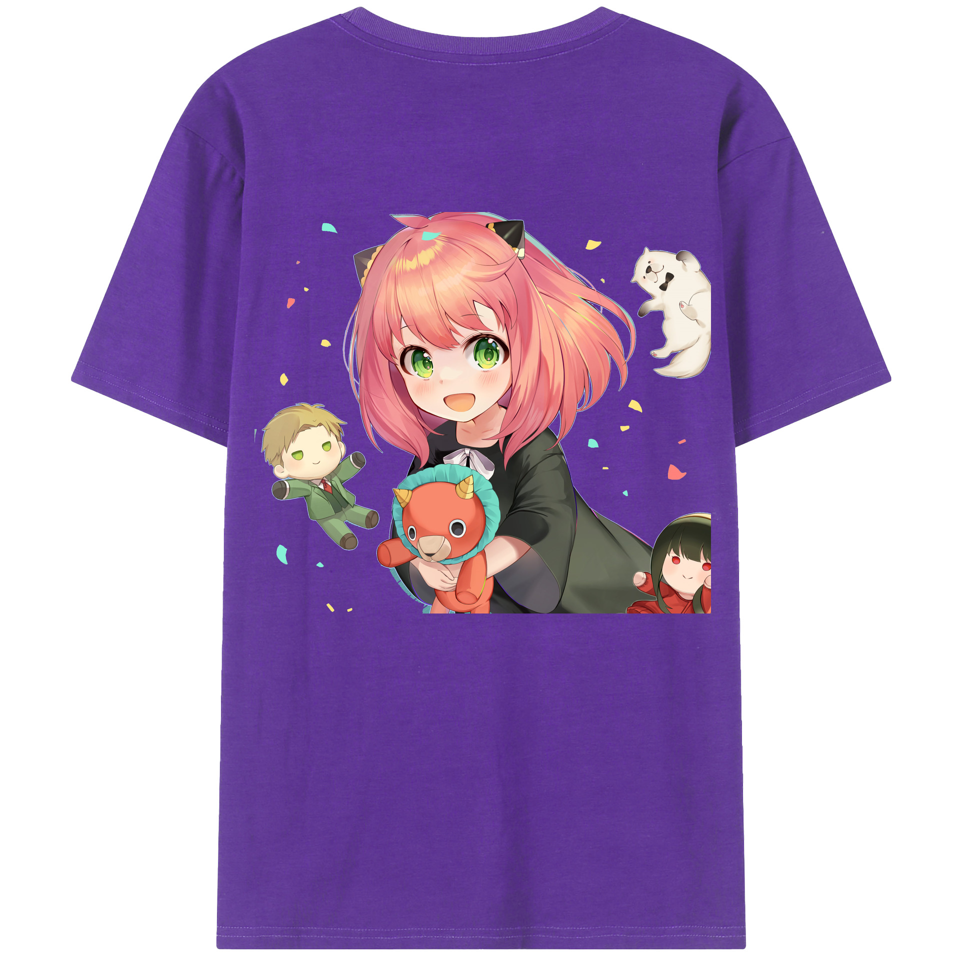 （画像用） SPY×FAMILY间谍家家酒 綿100％半袖Tシャツ（背面プリント）