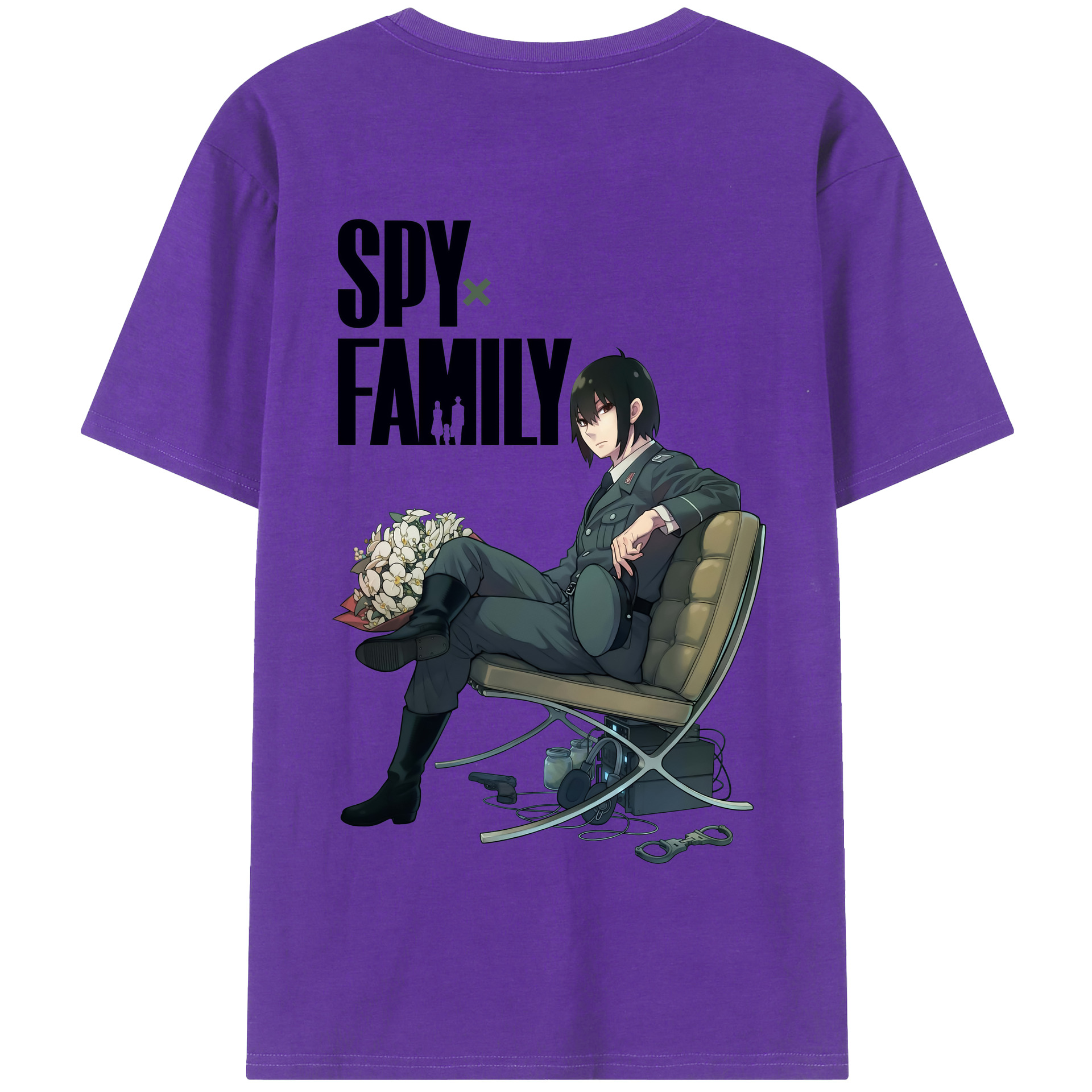 （画像用） SPY×FAMILY间谍家家酒 綿100％半袖Tシャツ（背面プリント）