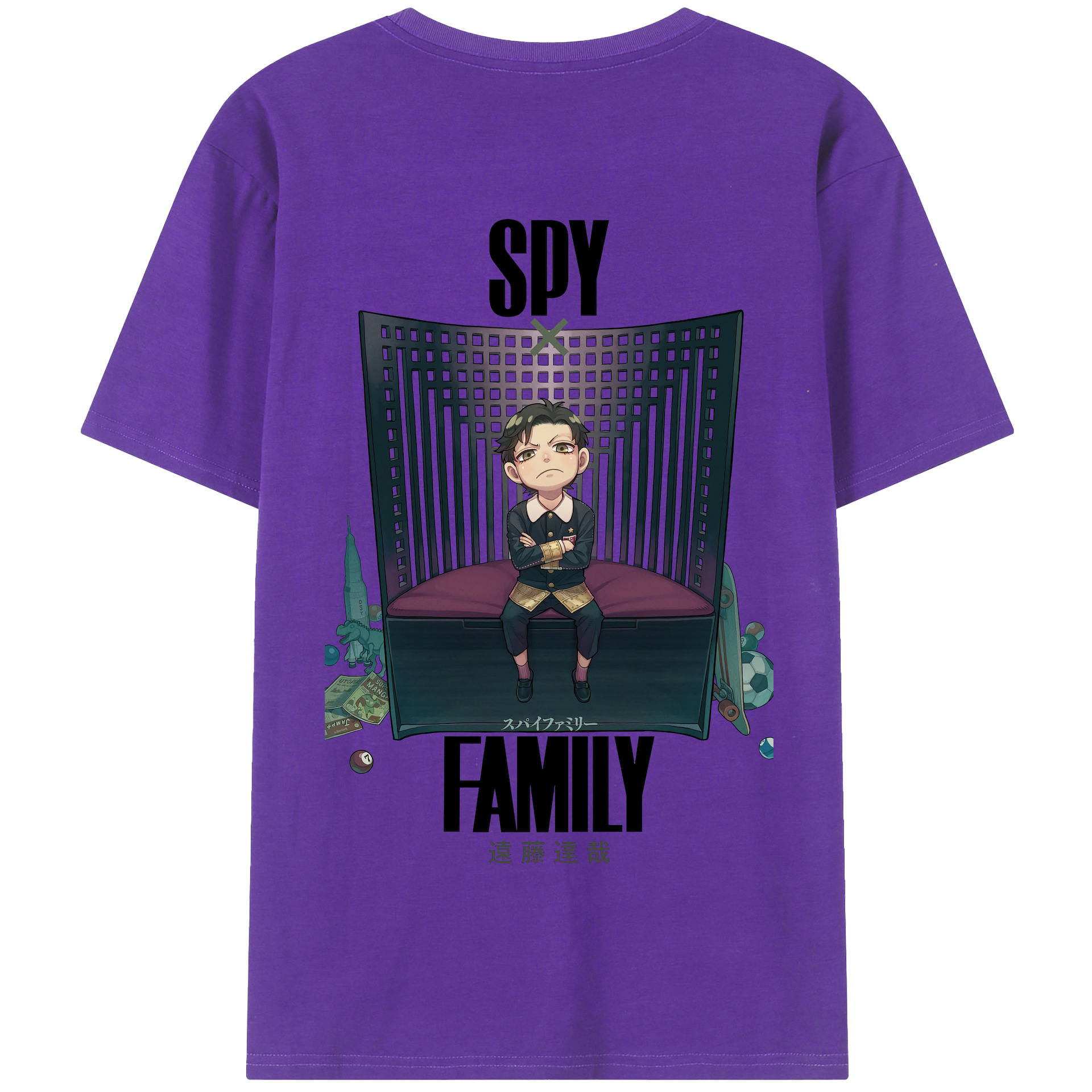 （画像用） SPY×FAMILY间谍家家酒 綿100％半袖Tシャツ（背面プリント）