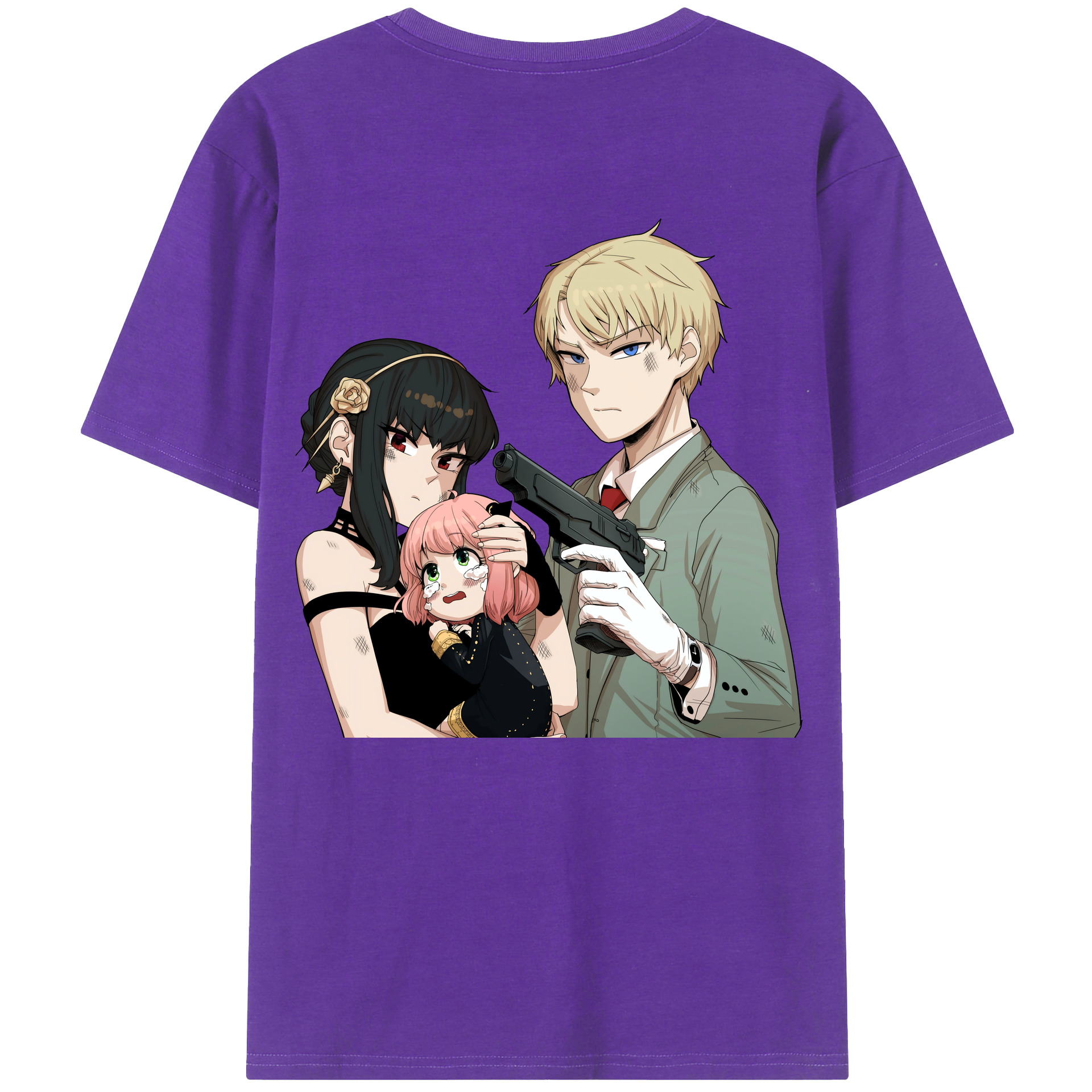 （画像用） SPY×FAMILY间谍家家酒 綿100％半袖Tシャツ（背面プリント）