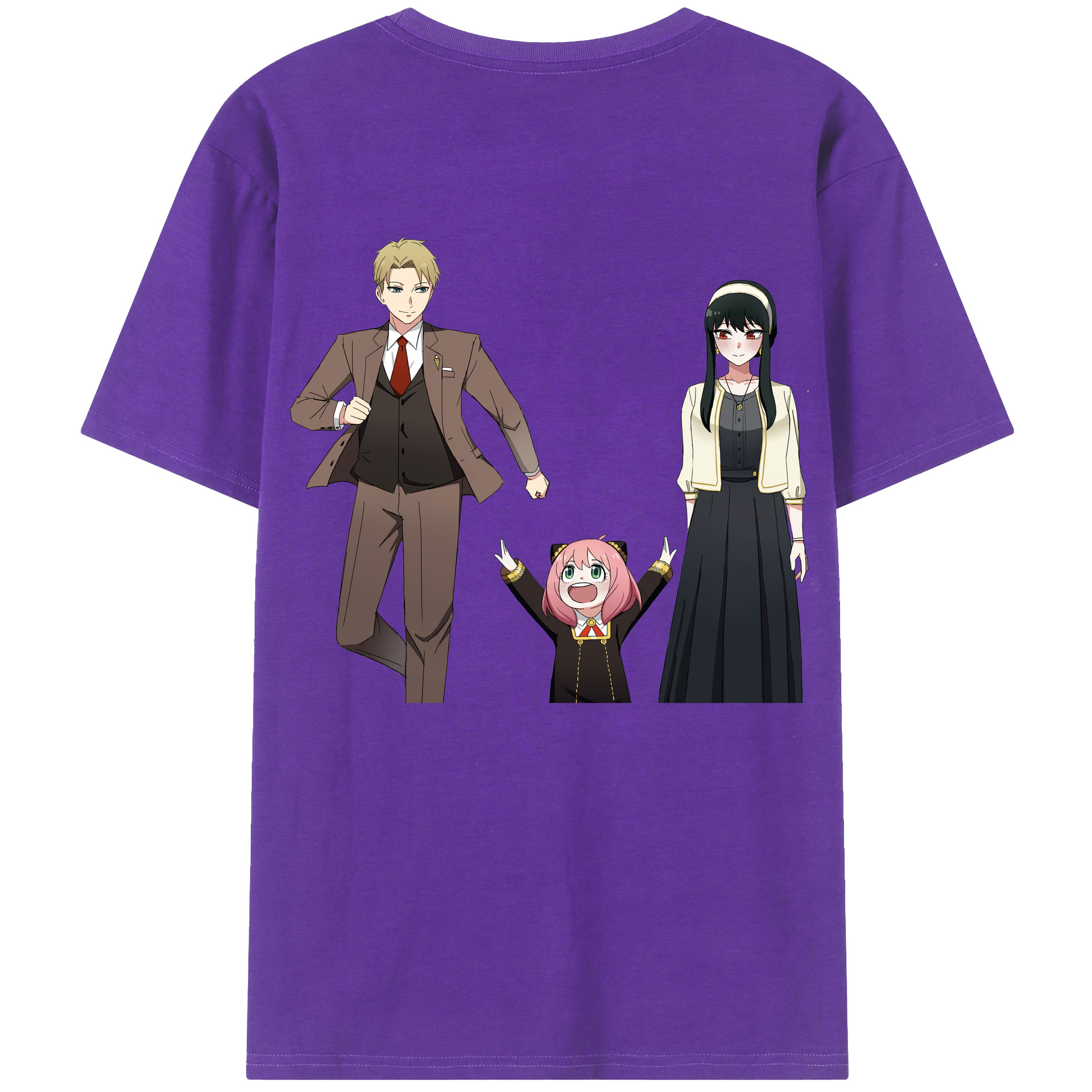 （画像用） SPY×FAMILY间谍家家酒 綿100％半袖Tシャツ（背面プリント）