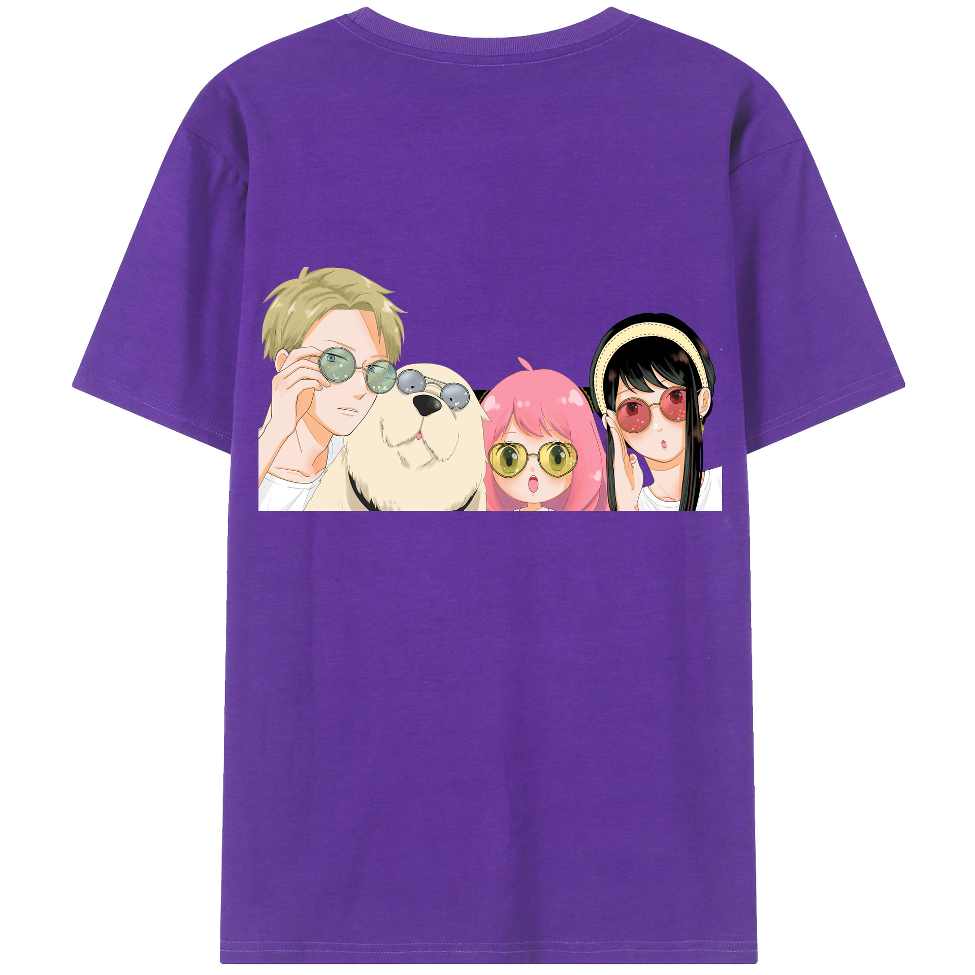 （画像用） SPY×FAMILY间谍家家酒 綿100％半袖Tシャツ（背面プリント）