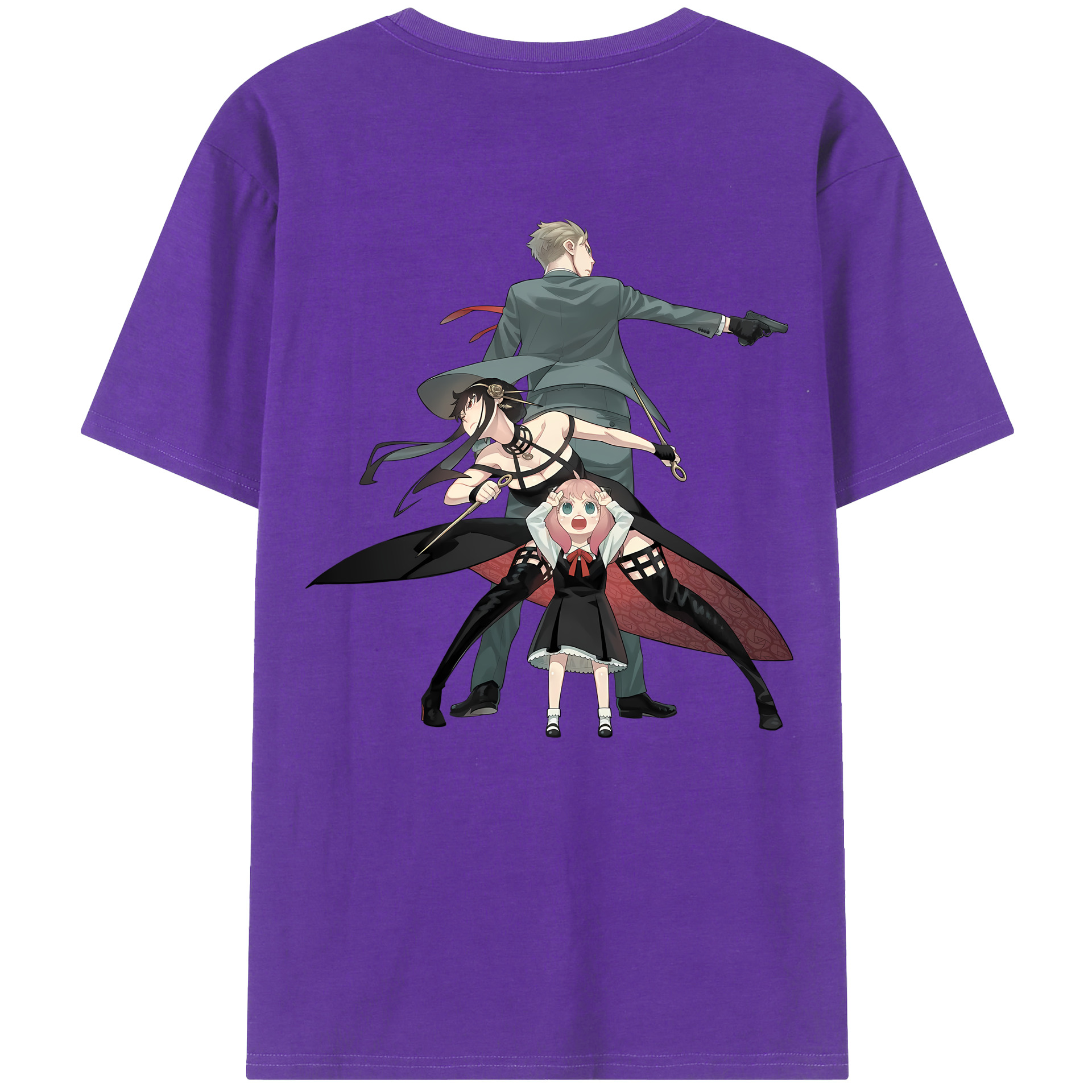 （画像用） SPY×FAMILY间谍家家酒 綿100％半袖Tシャツ（背面プリント）