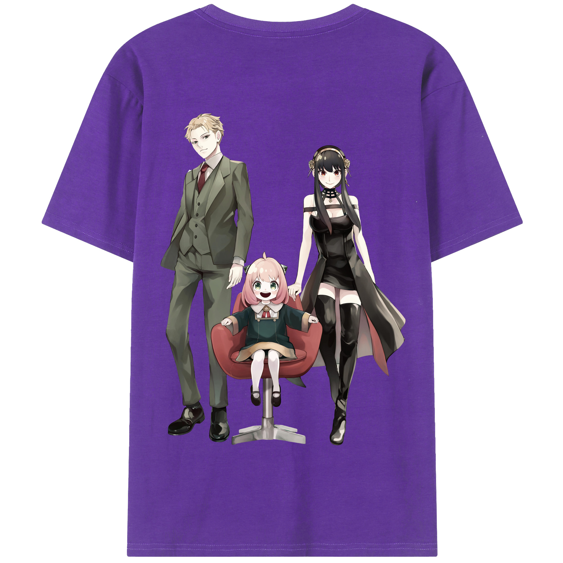 （画像用） SPY×FAMILY间谍家家酒 綿100％半袖Tシャツ（背面プリント）