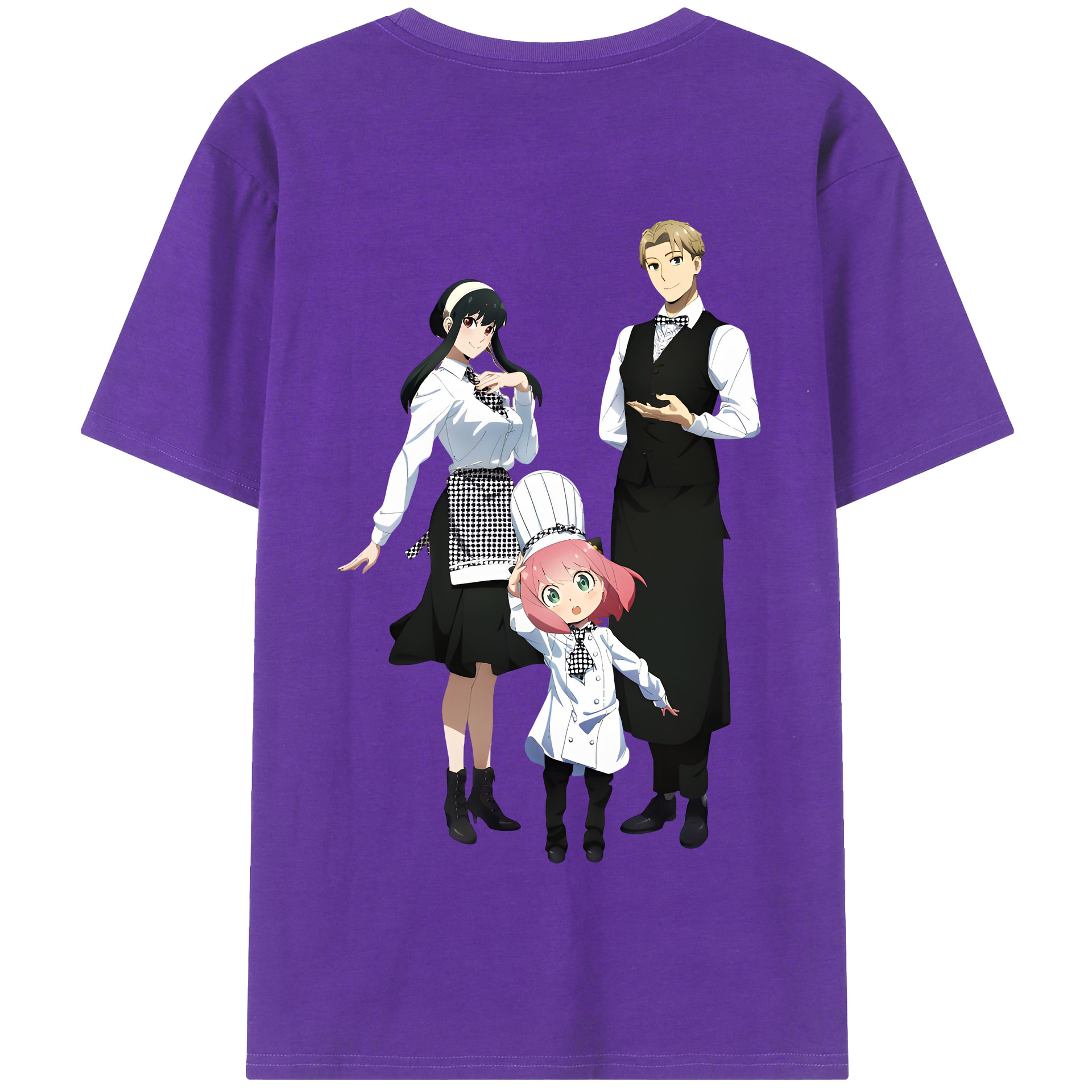 （画像用） SPY×FAMILY间谍家家酒 綿100％半袖Tシャツ（背面プリント）