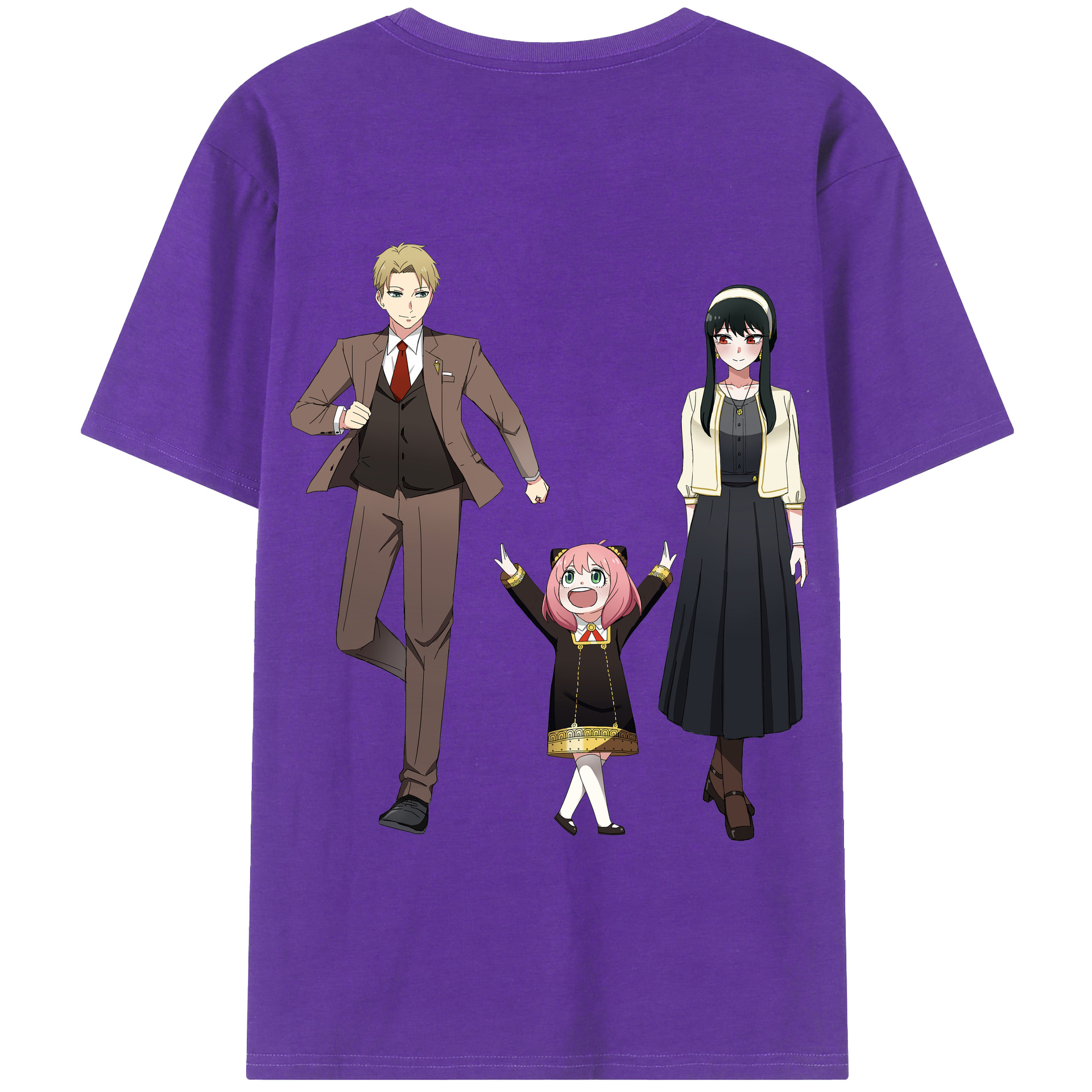 （画像用） SPY×FAMILY间谍家家酒 綿100％半袖Tシャツ（背面プリント）