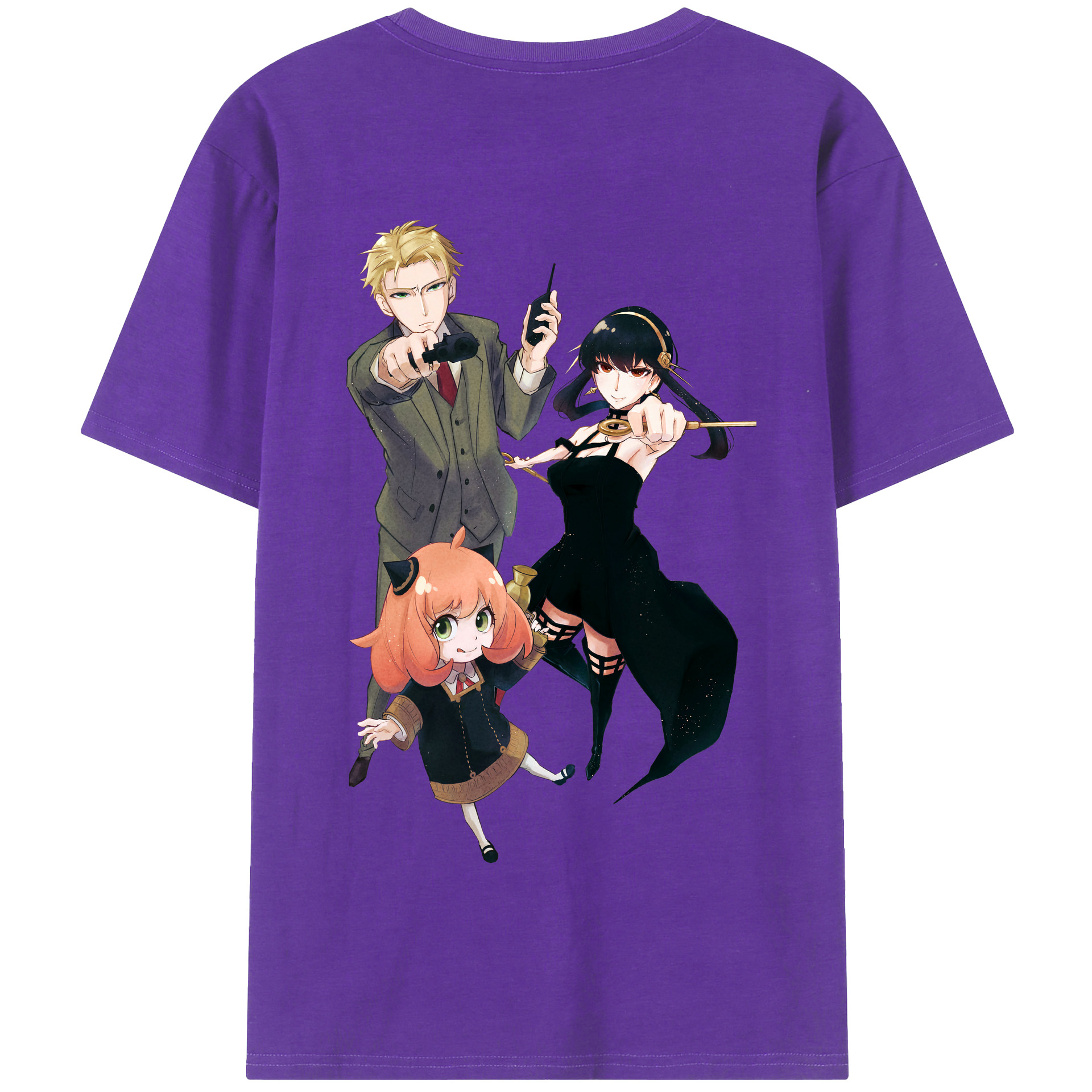 （画像用） SPY×FAMILY间谍家家酒 綿100％半袖Tシャツ（背面プリント）