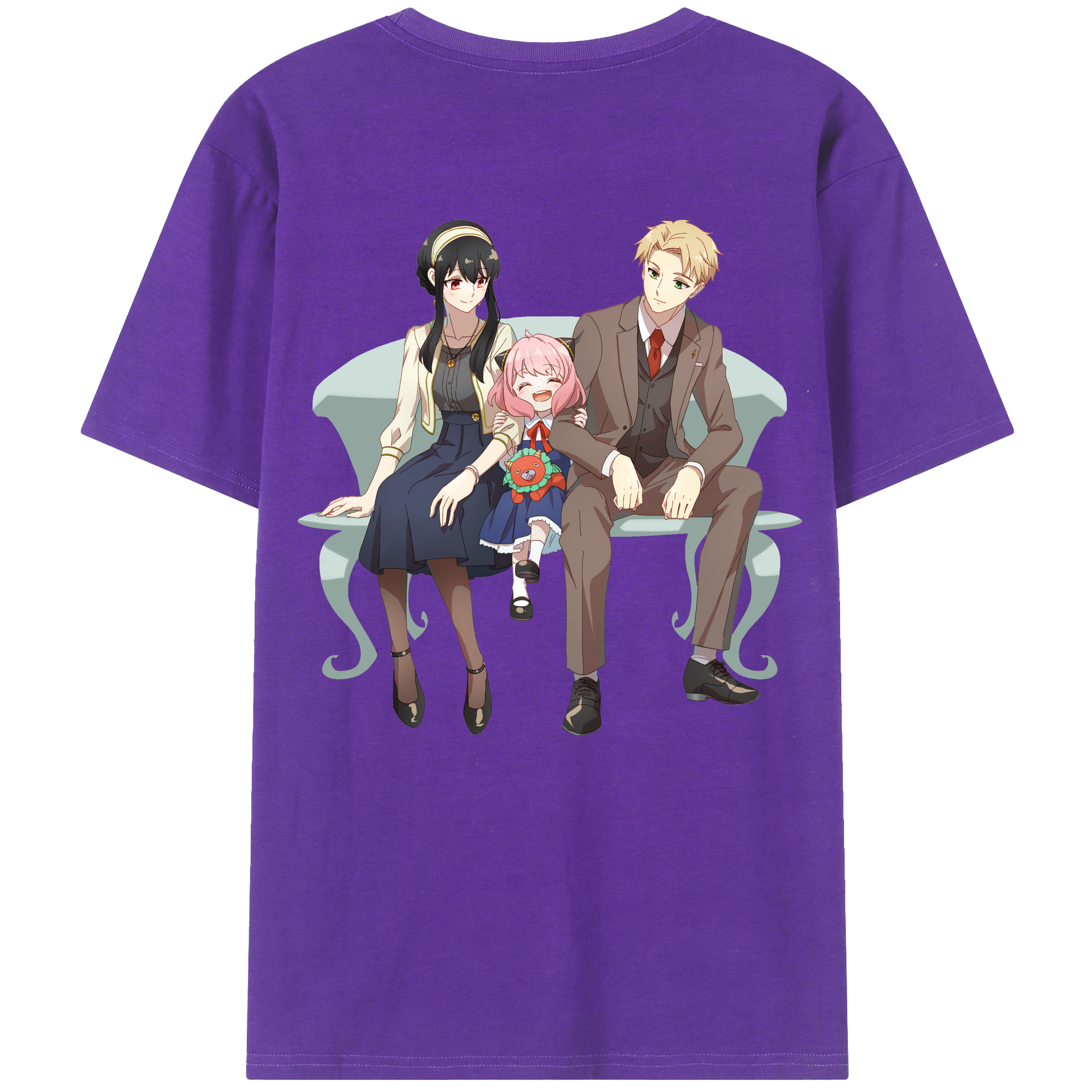 （画像用） SPY×FAMILY间谍家家酒 綿100％半袖Tシャツ（背面プリント）