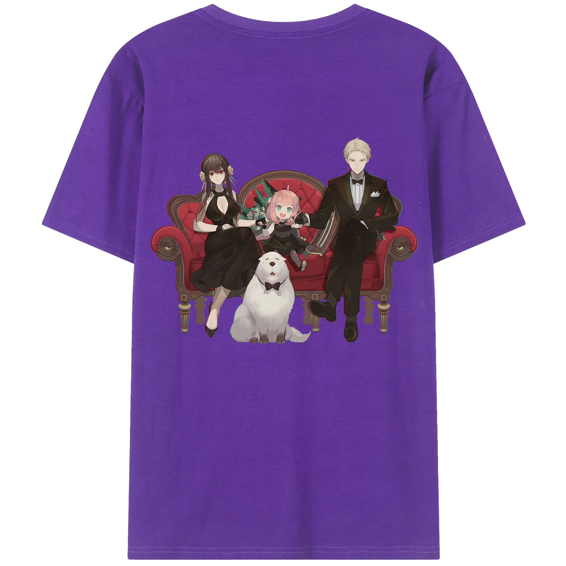 （画像用） SPY×FAMILY间谍家家酒 綿100％半袖Tシャツ（背面プリント）