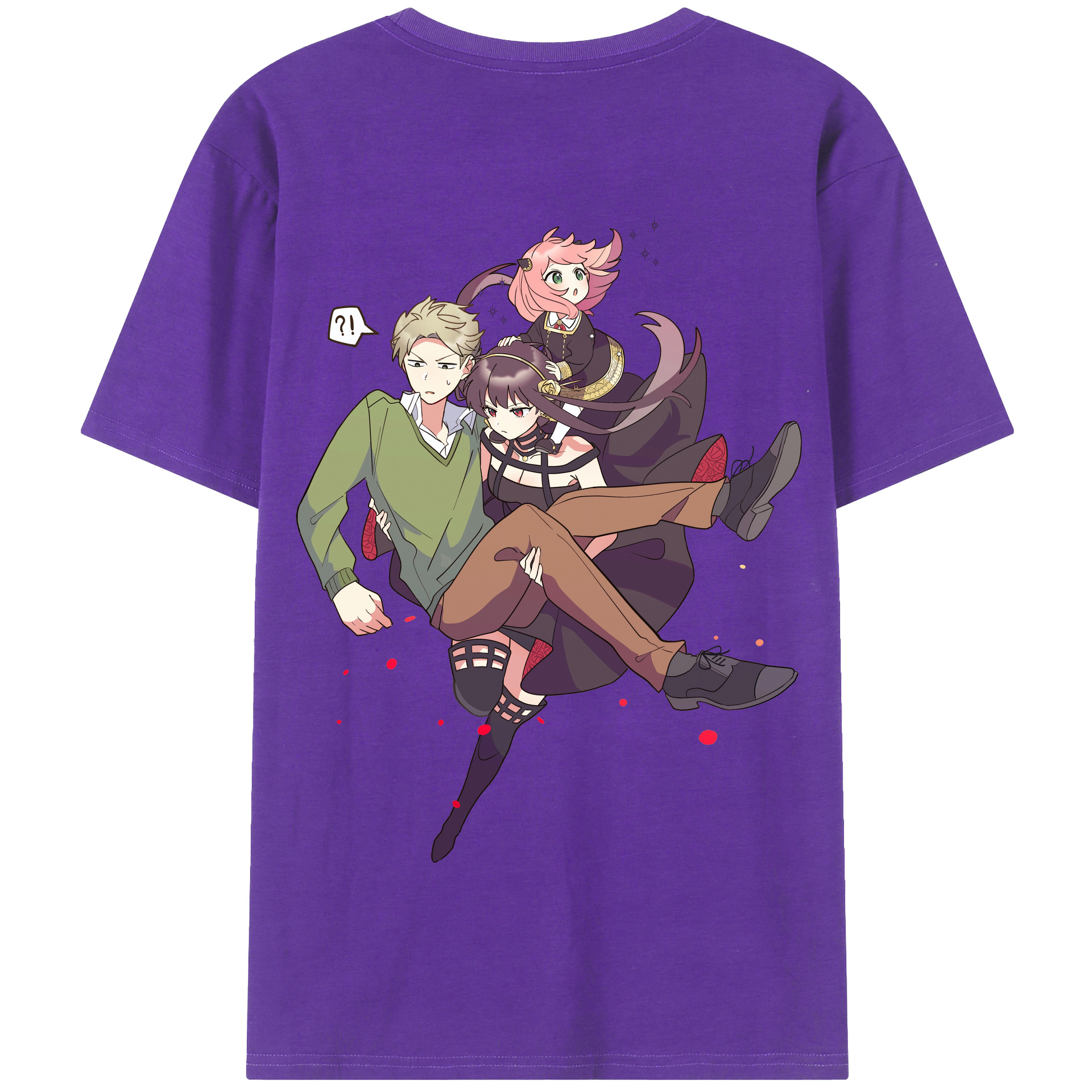 （画像用） SPY×FAMILY间谍家家酒 綿100％半袖Tシャツ（背面プリント）