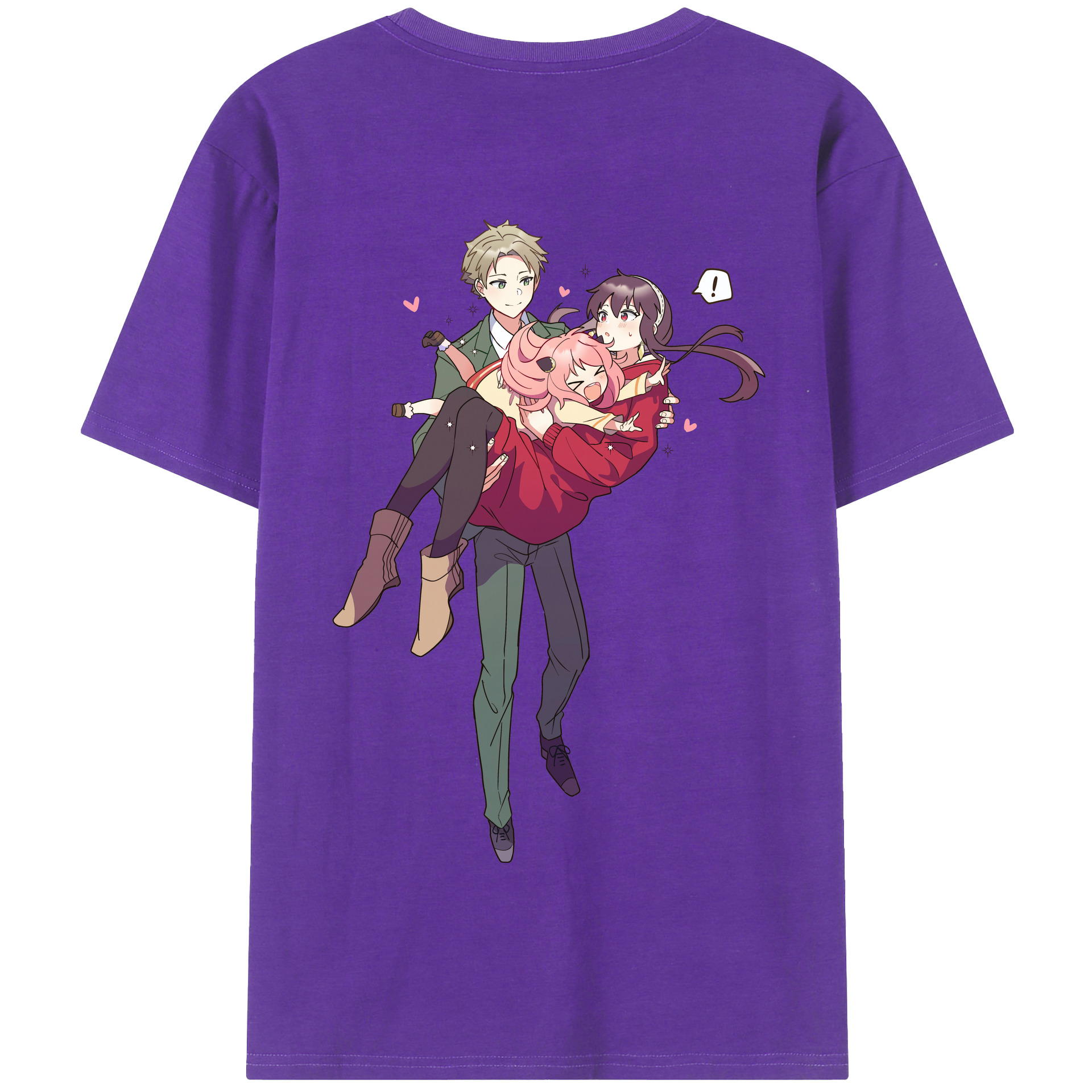 （画像用） SPY×FAMILY间谍家家酒 綿100％半袖Tシャツ（背面プリント）