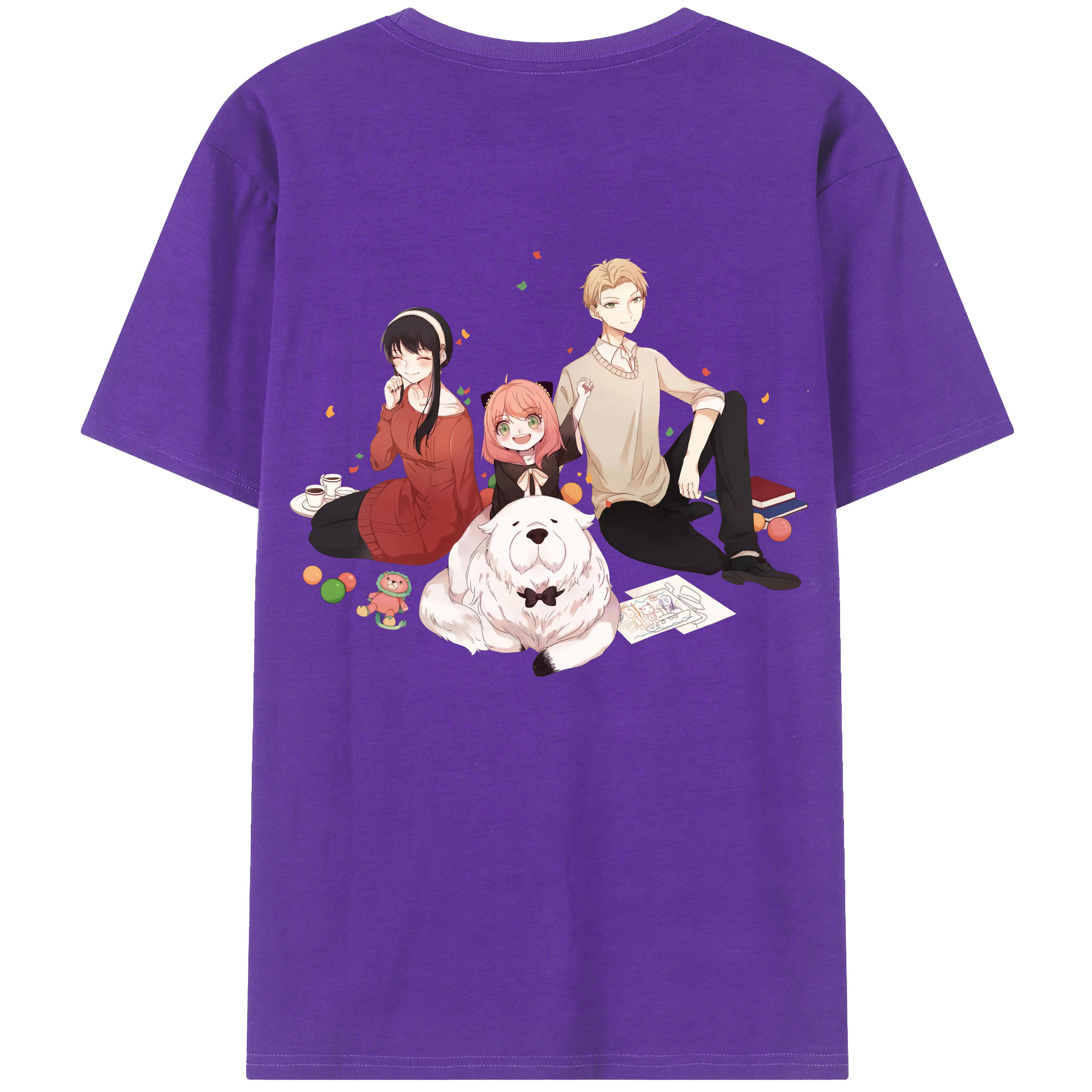 （画像用） SPY×FAMILY间谍家家酒 綿100％半袖Tシャツ（背面プリント）