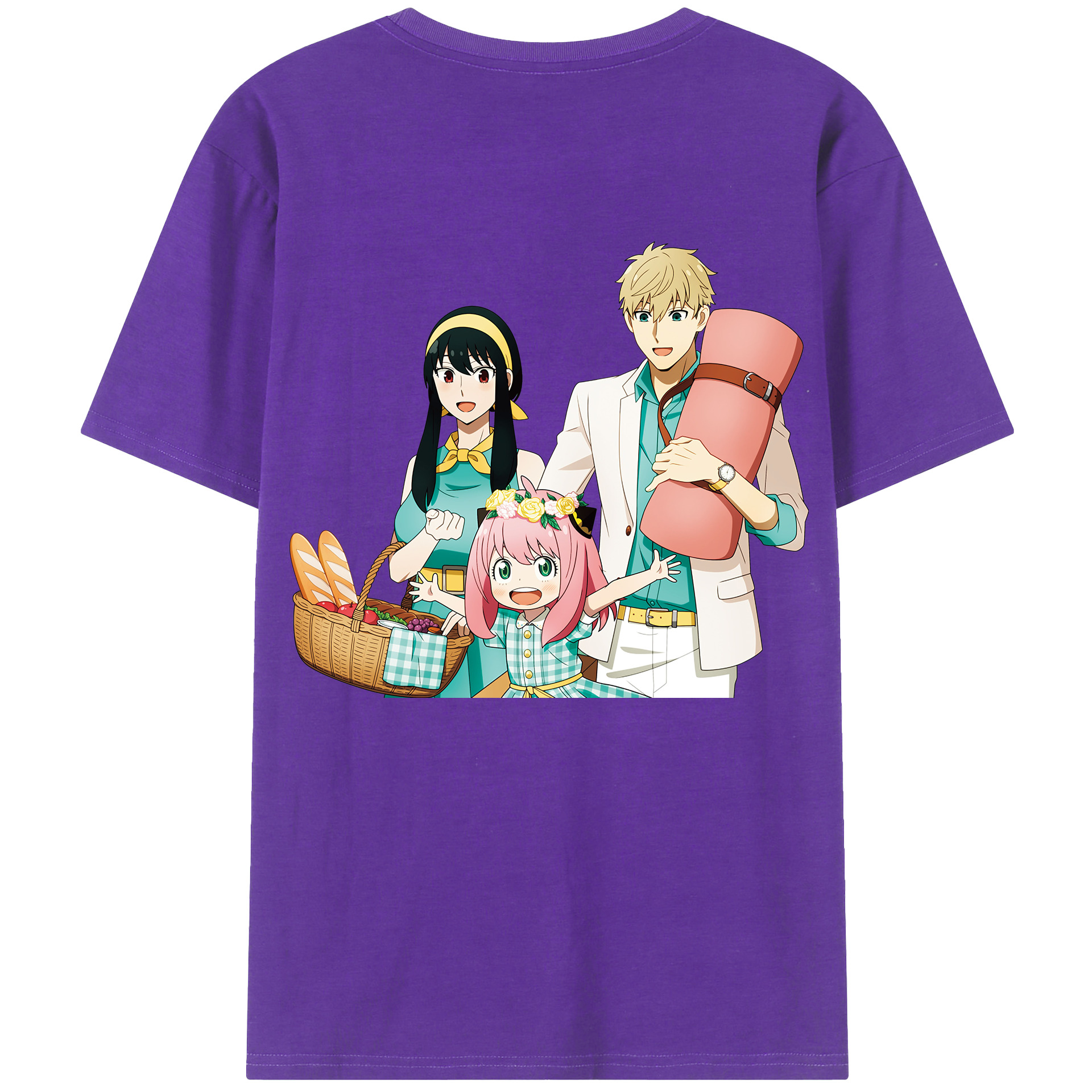 （画像用） SPY×FAMILY间谍家家酒 綿100％半袖Tシャツ（背面プリント）