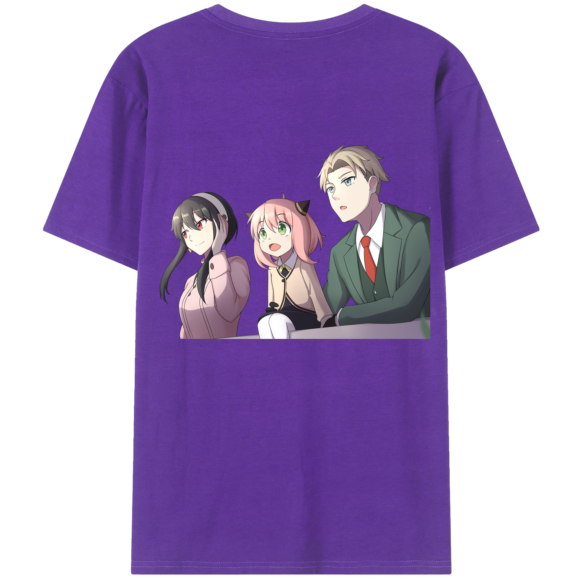 （画像用） SPY×FAMILY间谍家家酒 綿100％半袖Tシャツ（背面プリント）