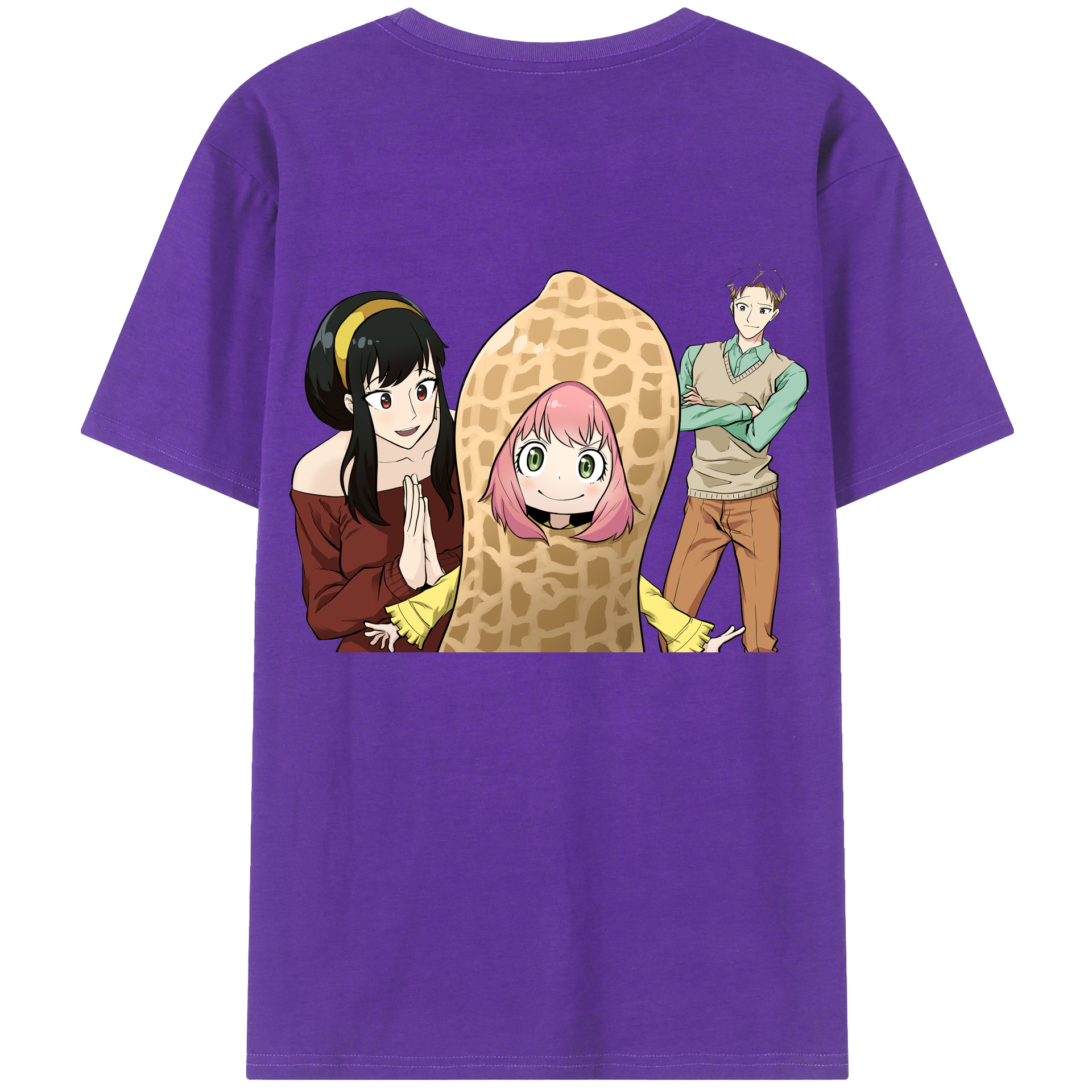 （画像用） SPY×FAMILY间谍家家酒 綿100％半袖Tシャツ（背面プリント）