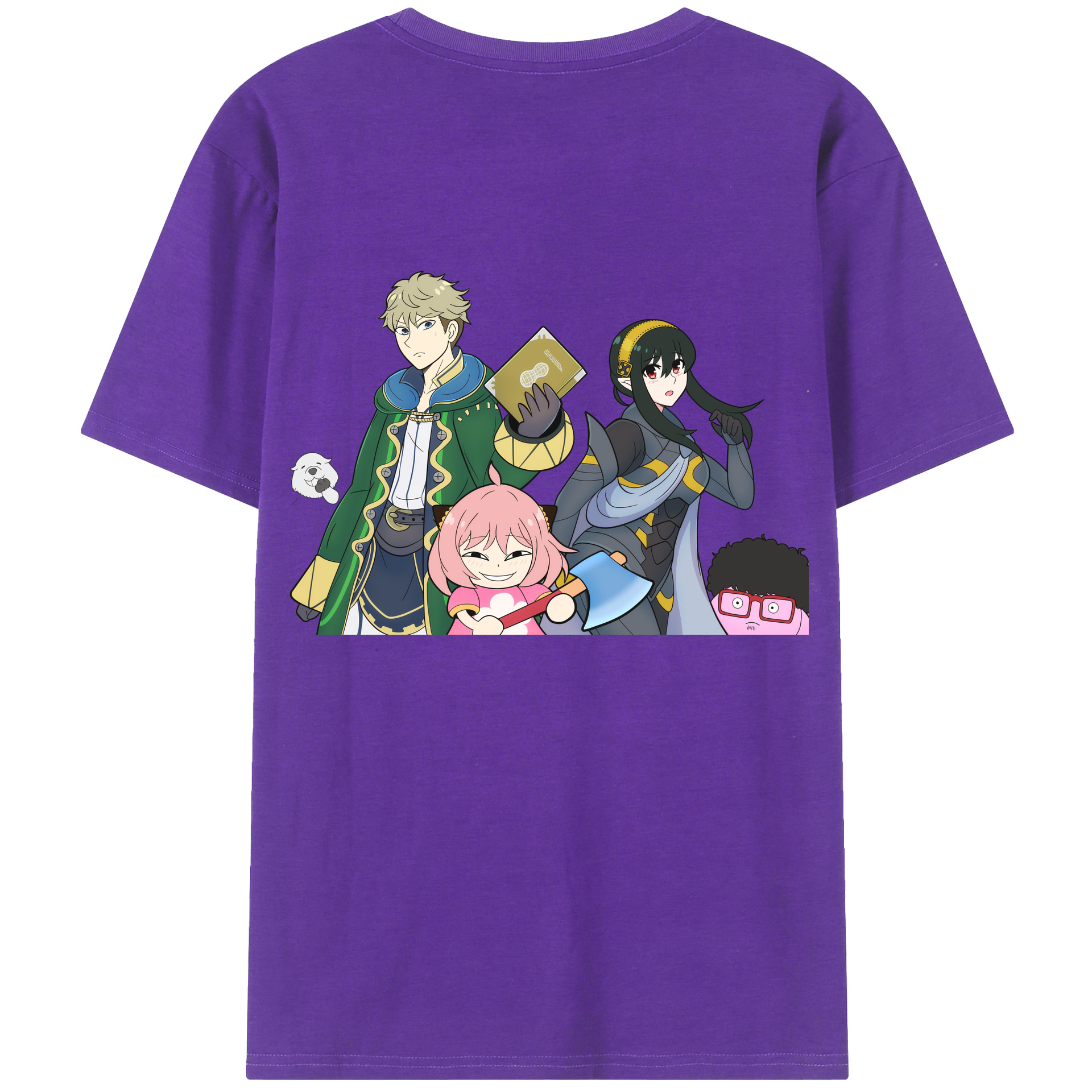 （画像用） SPY×FAMILY间谍家家酒 綿100％半袖Tシャツ（背面プリント）