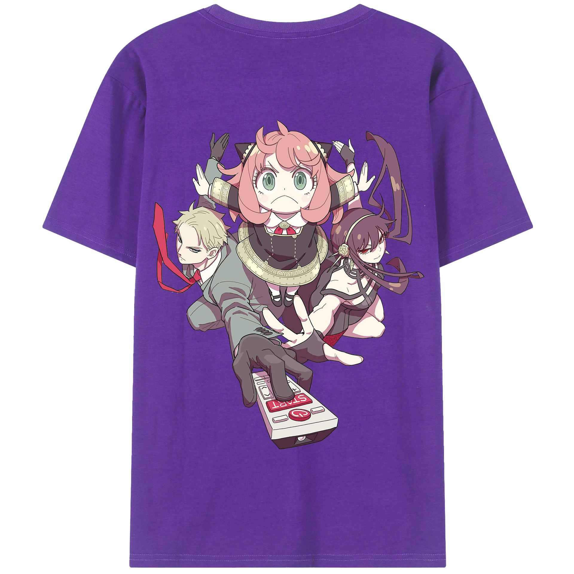 （画像用） SPY×FAMILY间谍家家酒 綿100％半袖Tシャツ（背面プリント）