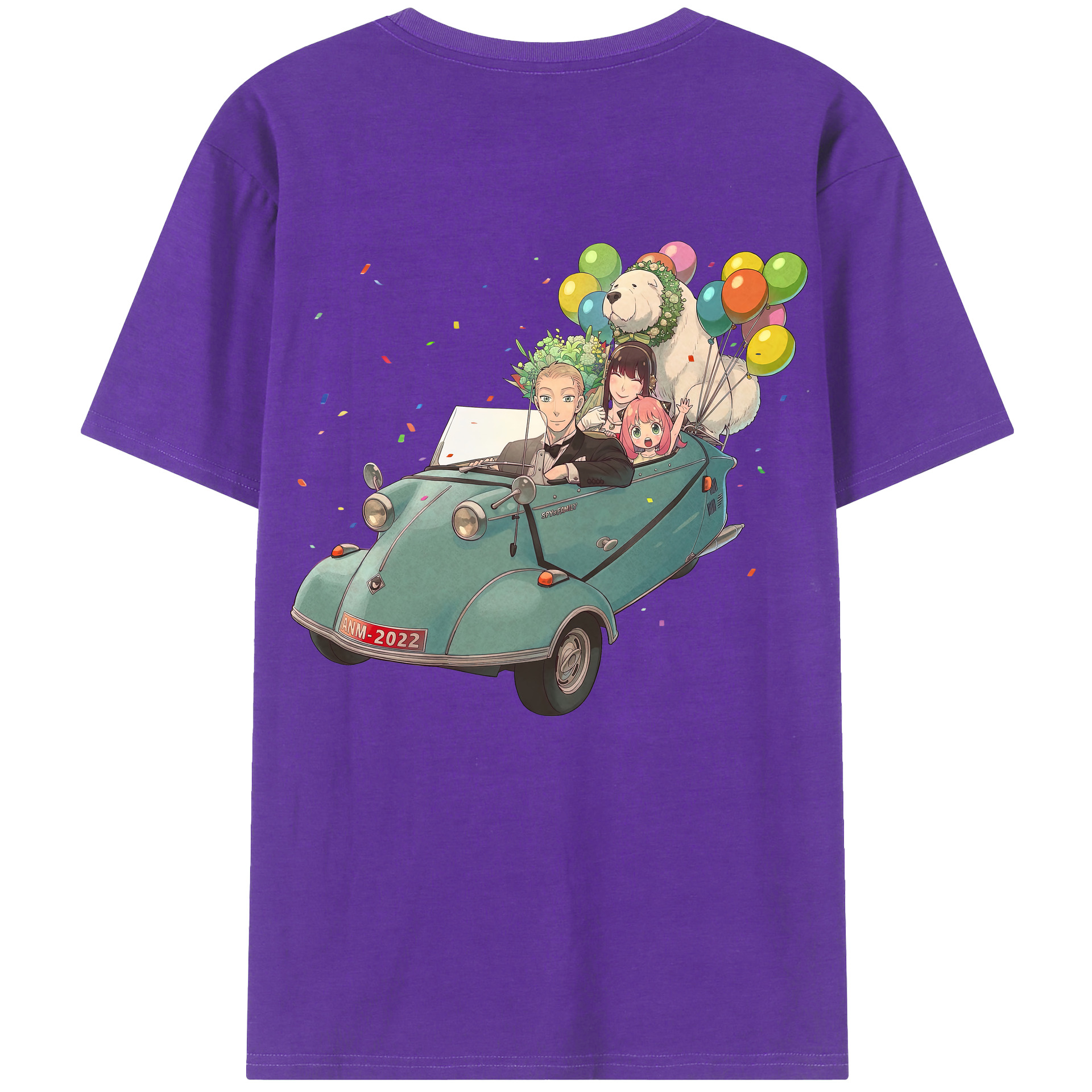 （画像用） SPY×FAMILY间谍家家酒 綿100％半袖Tシャツ（背面プリント）