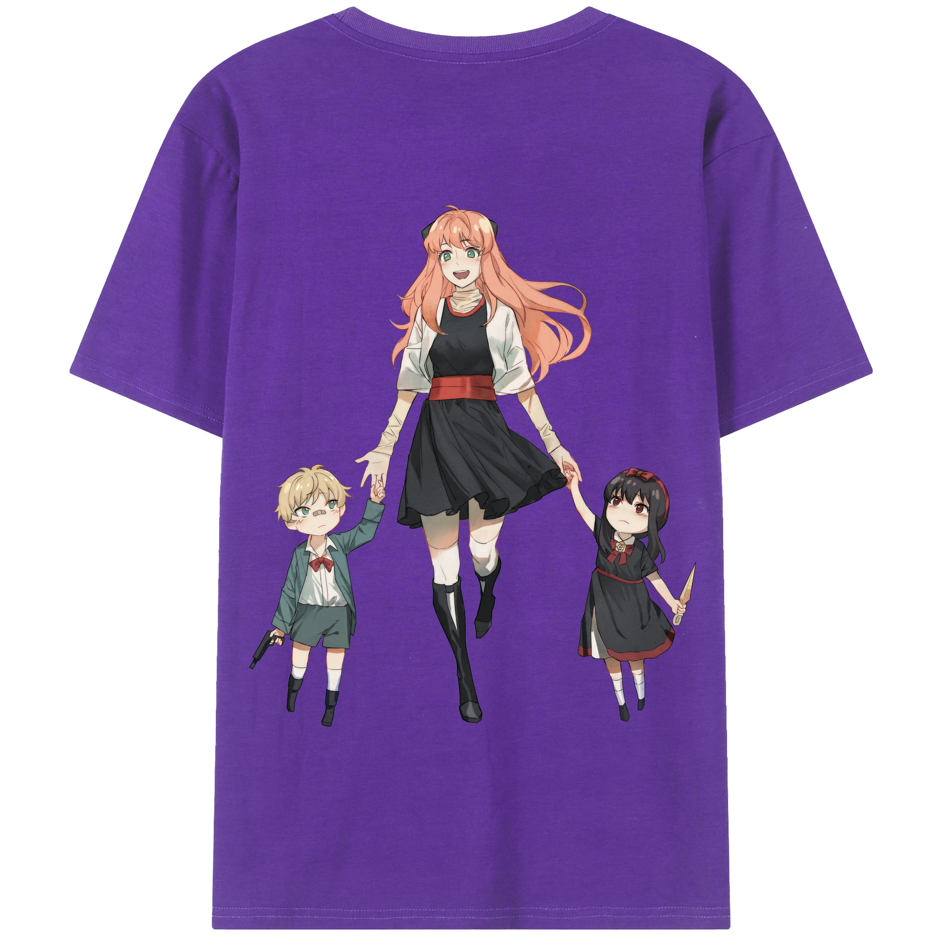（画像用） SPY×FAMILY间谍家家酒 綿100％半袖Tシャツ（背面プリント）