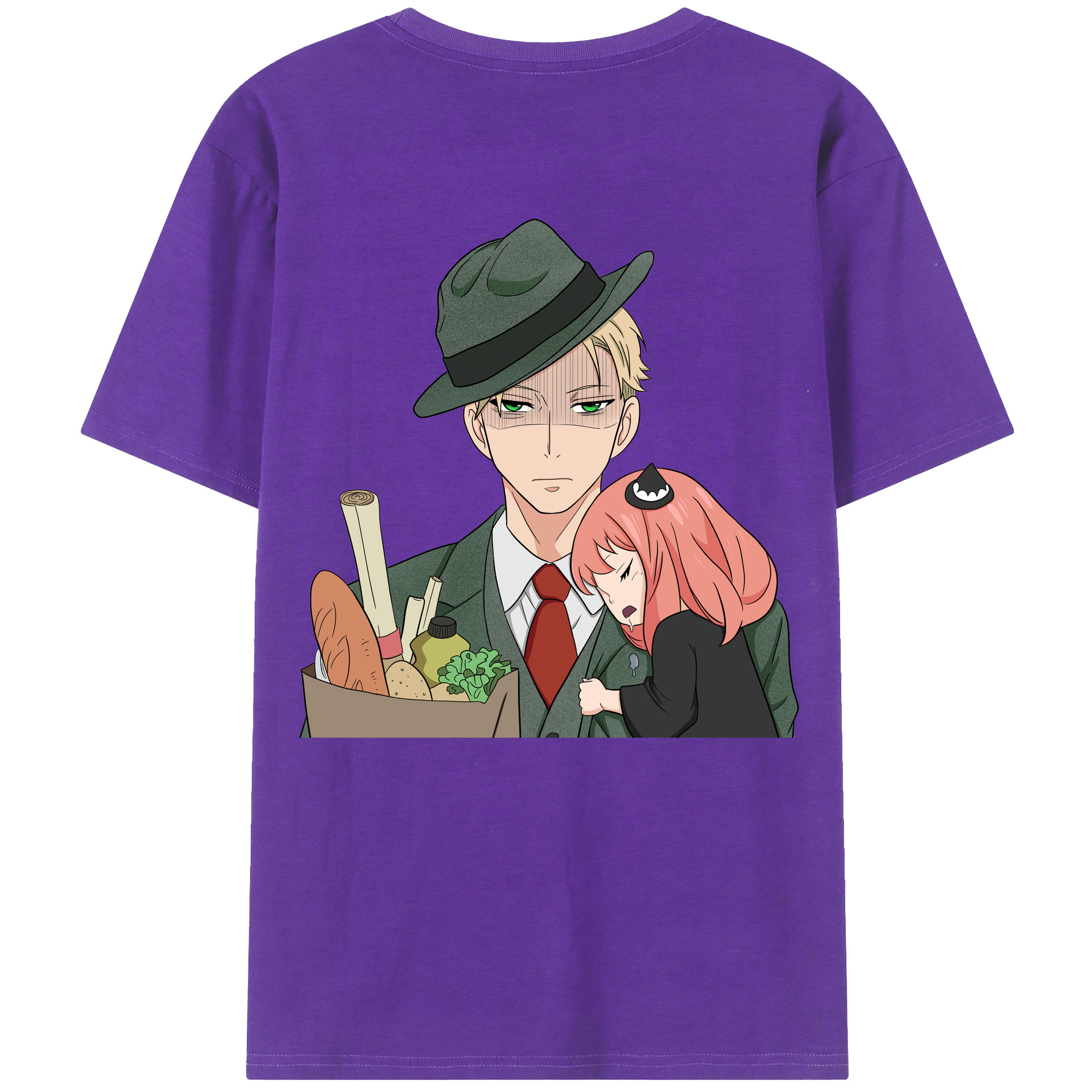 （画像用） SPY×FAMILY间谍家家酒 綿100％半袖Tシャツ（背面プリント）