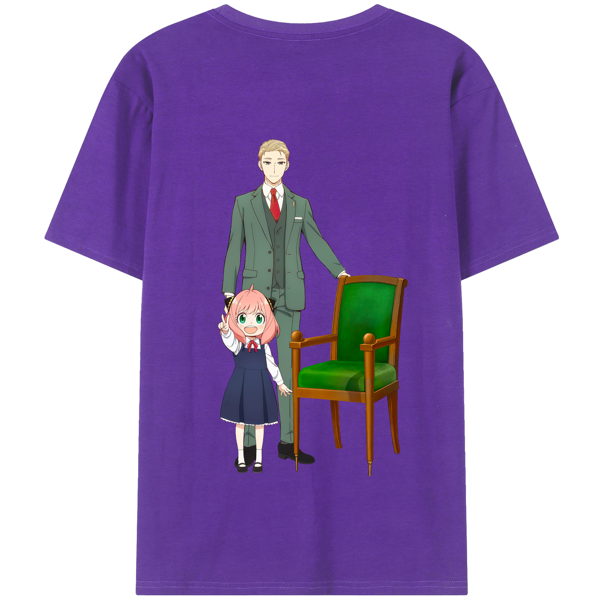 （画像用） SPY×FAMILY间谍家家酒 綿100％半袖Tシャツ（背面プリント）