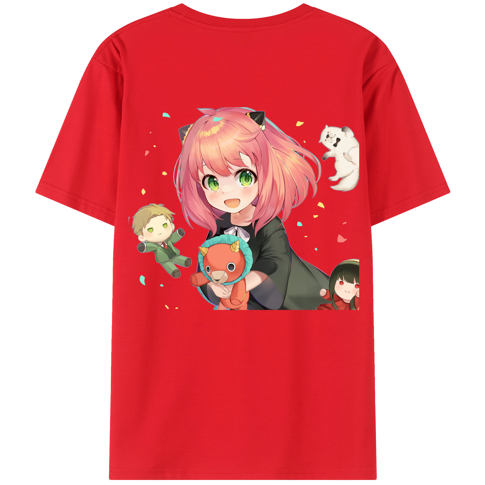 （画像用） SPY×FAMILY间谍家家酒 綿100％半袖Tシャツ（背面プリント）