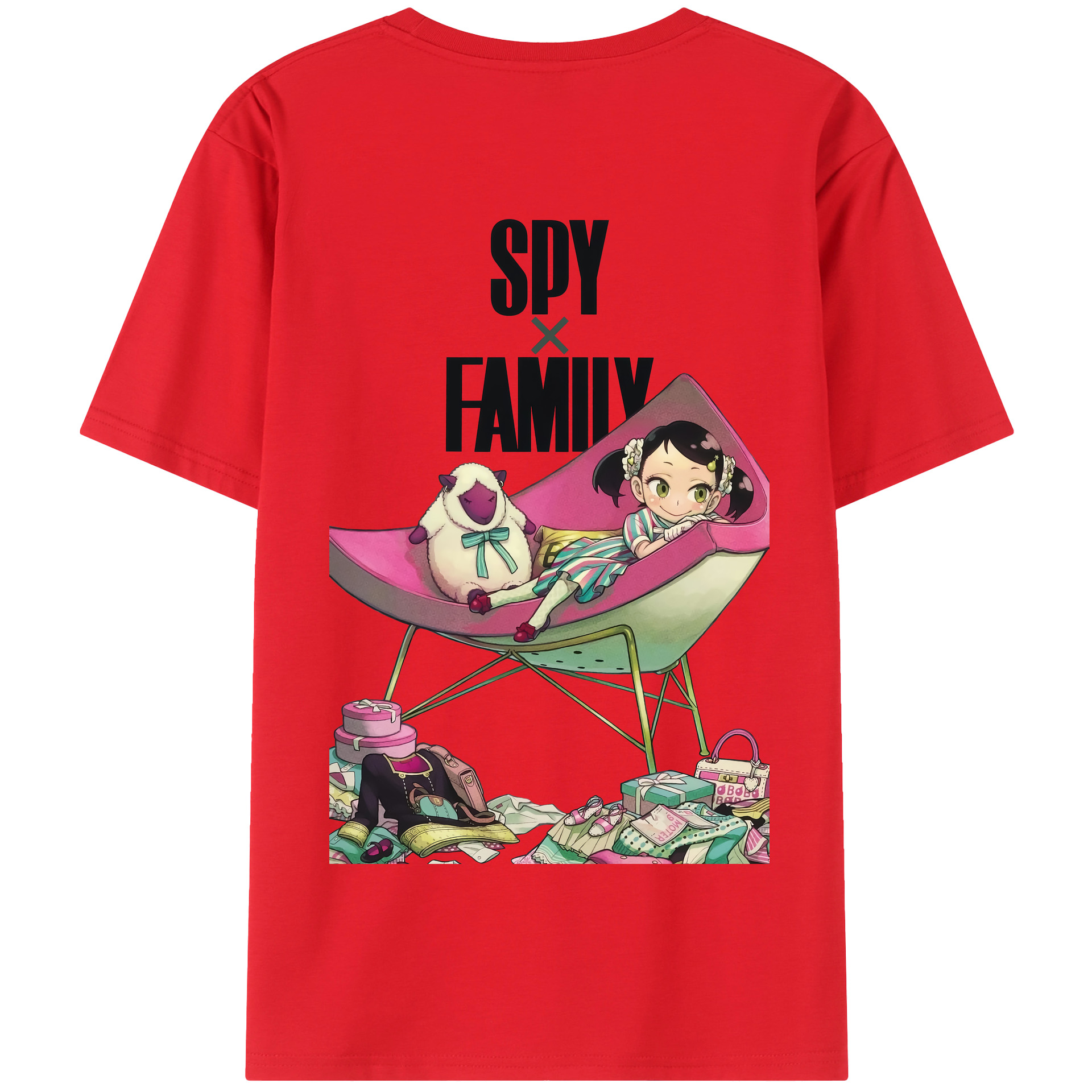 （画像用） SPY×FAMILY间谍家家酒 綿100％半袖Tシャツ（背面プリント）