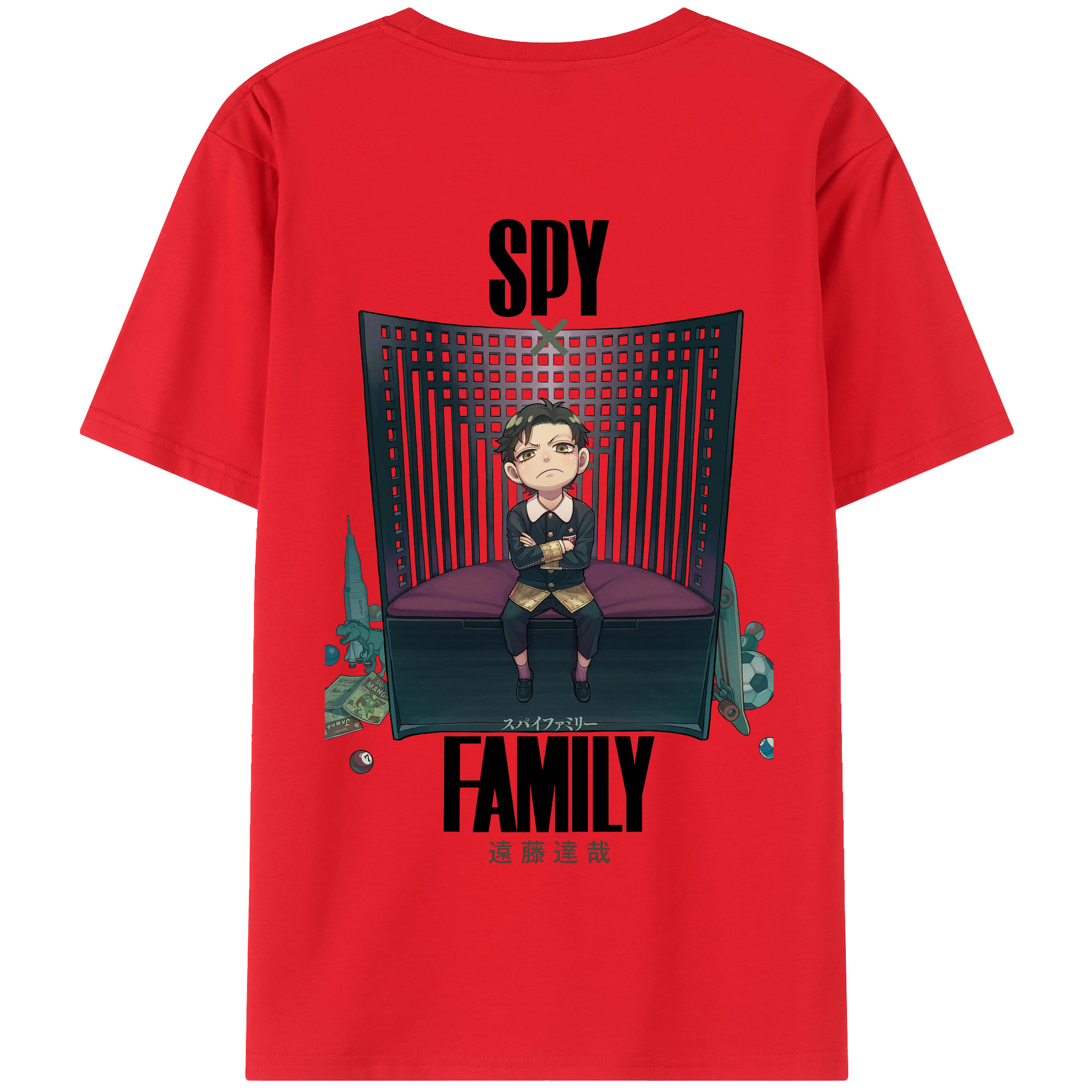 （画像用） SPY×FAMILY间谍家家酒 綿100％半袖Tシャツ（背面プリント）