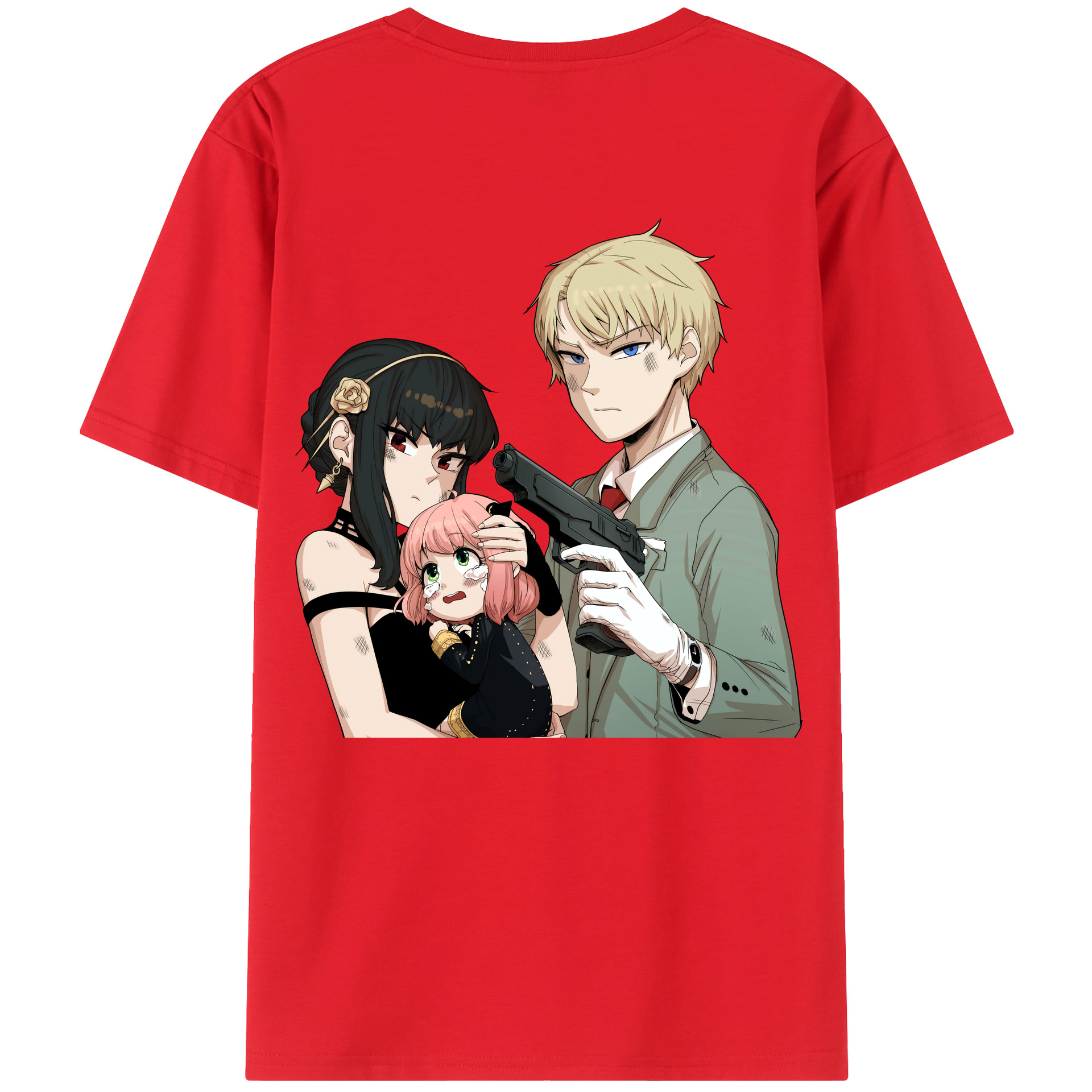 （画像用） SPY×FAMILY间谍家家酒 綿100％半袖Tシャツ（背面プリント）