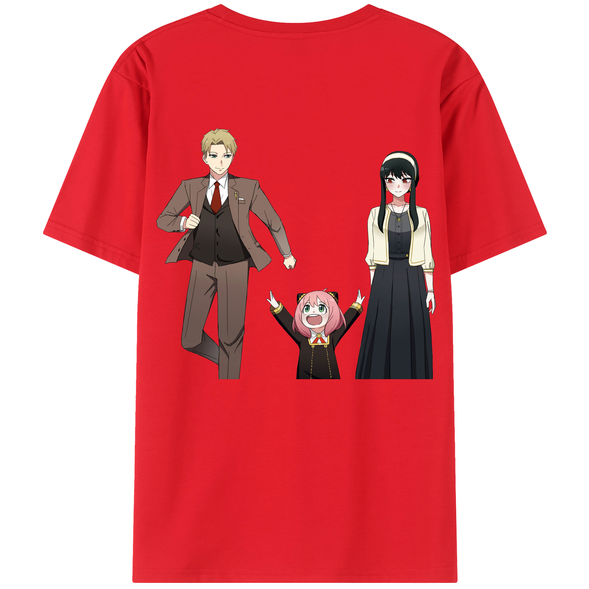 （画像用） SPY×FAMILY间谍家家酒 綿100％半袖Tシャツ（背面プリント）